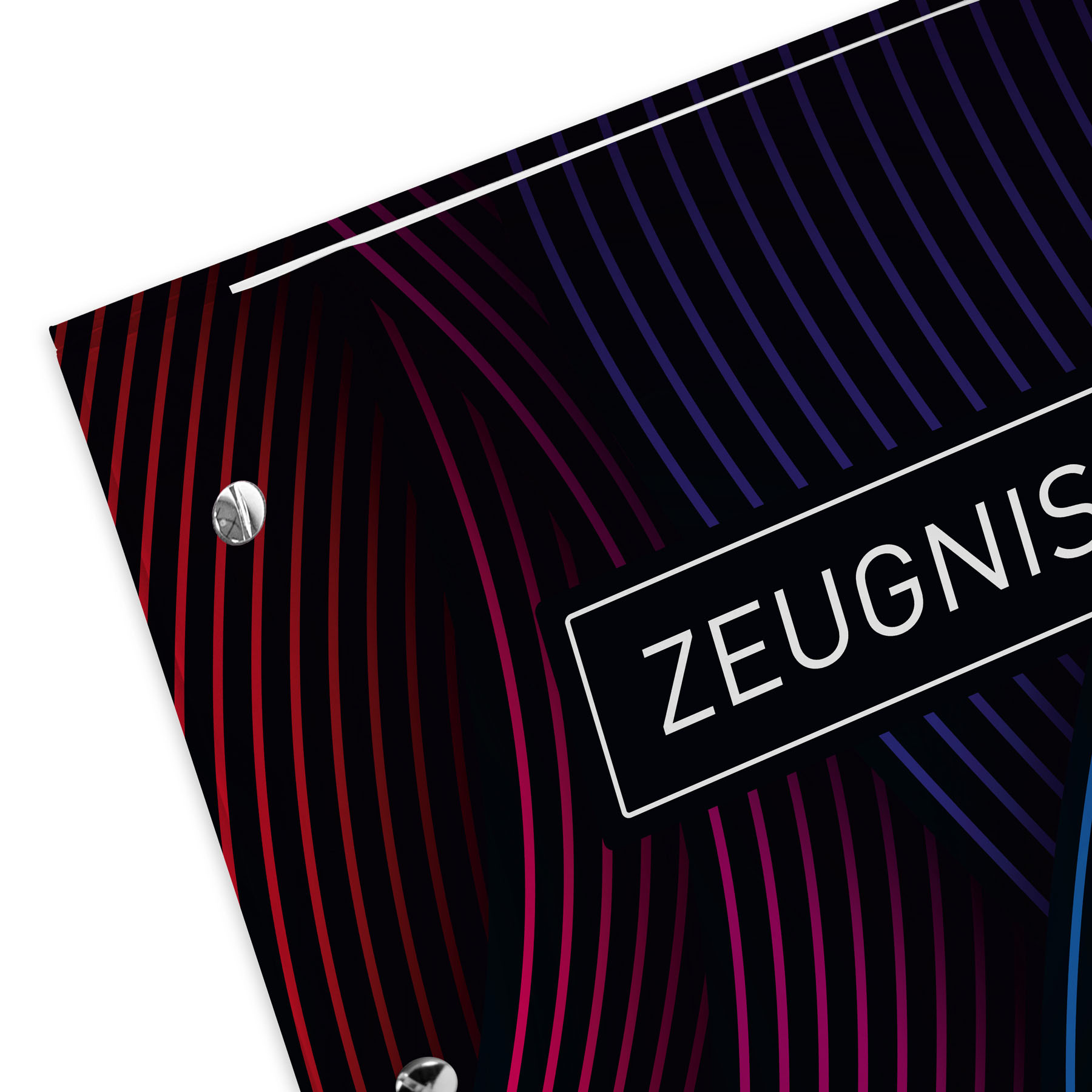 itenga Zeugnismappe A4 mit Schraubverschluss Motiv welli...