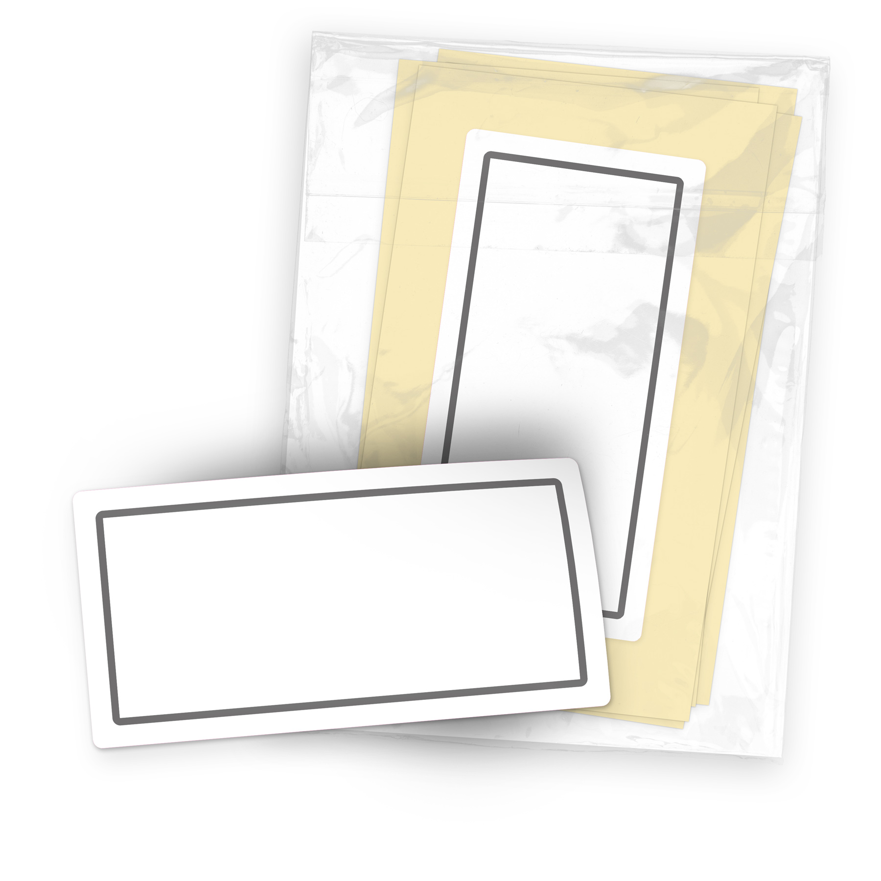 itenga 12x kleines Beschriftungsetikett 5x2,5cm Buchetik...