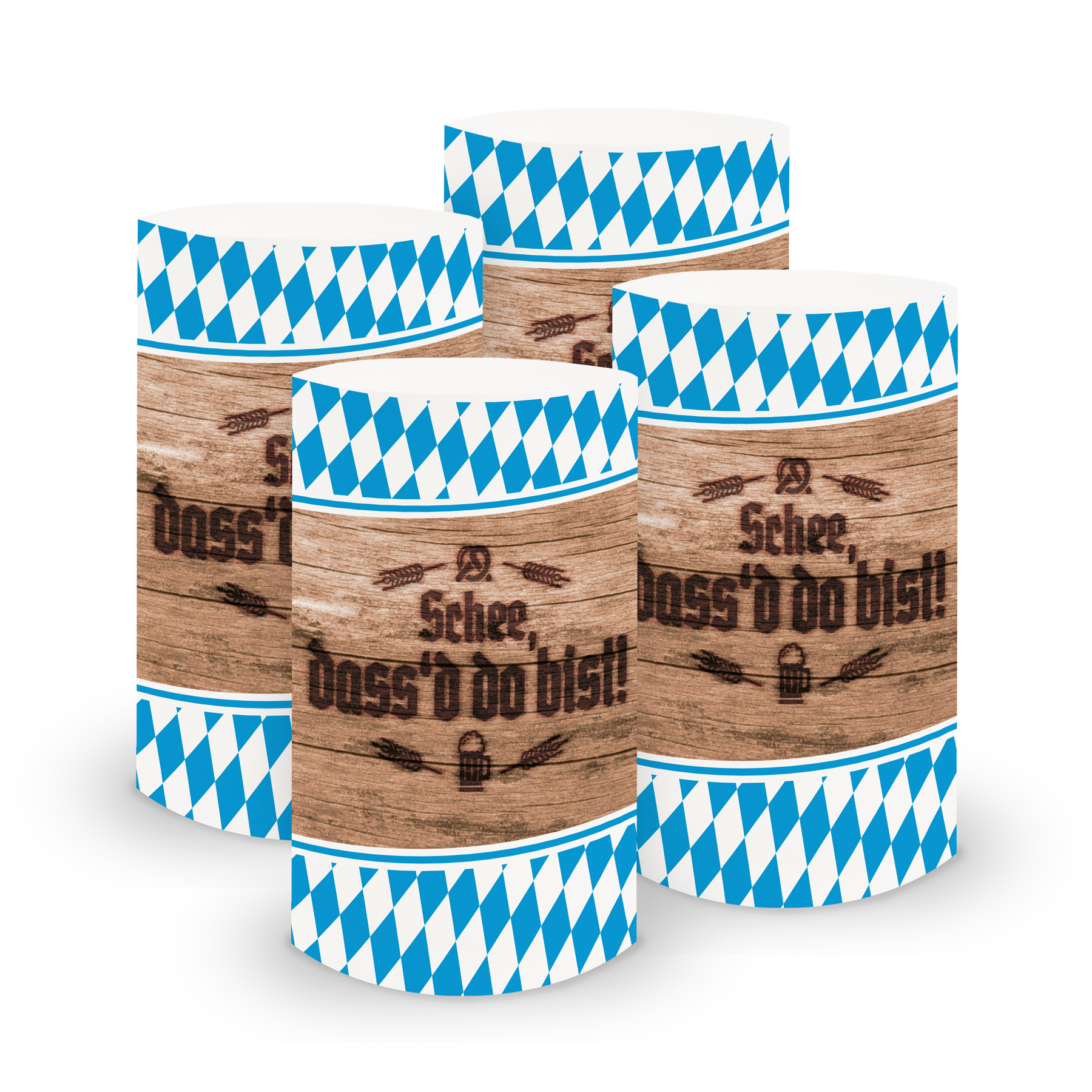 itenga 6x Windlicht klein Bayrisch Schee dassd do bist 1...
