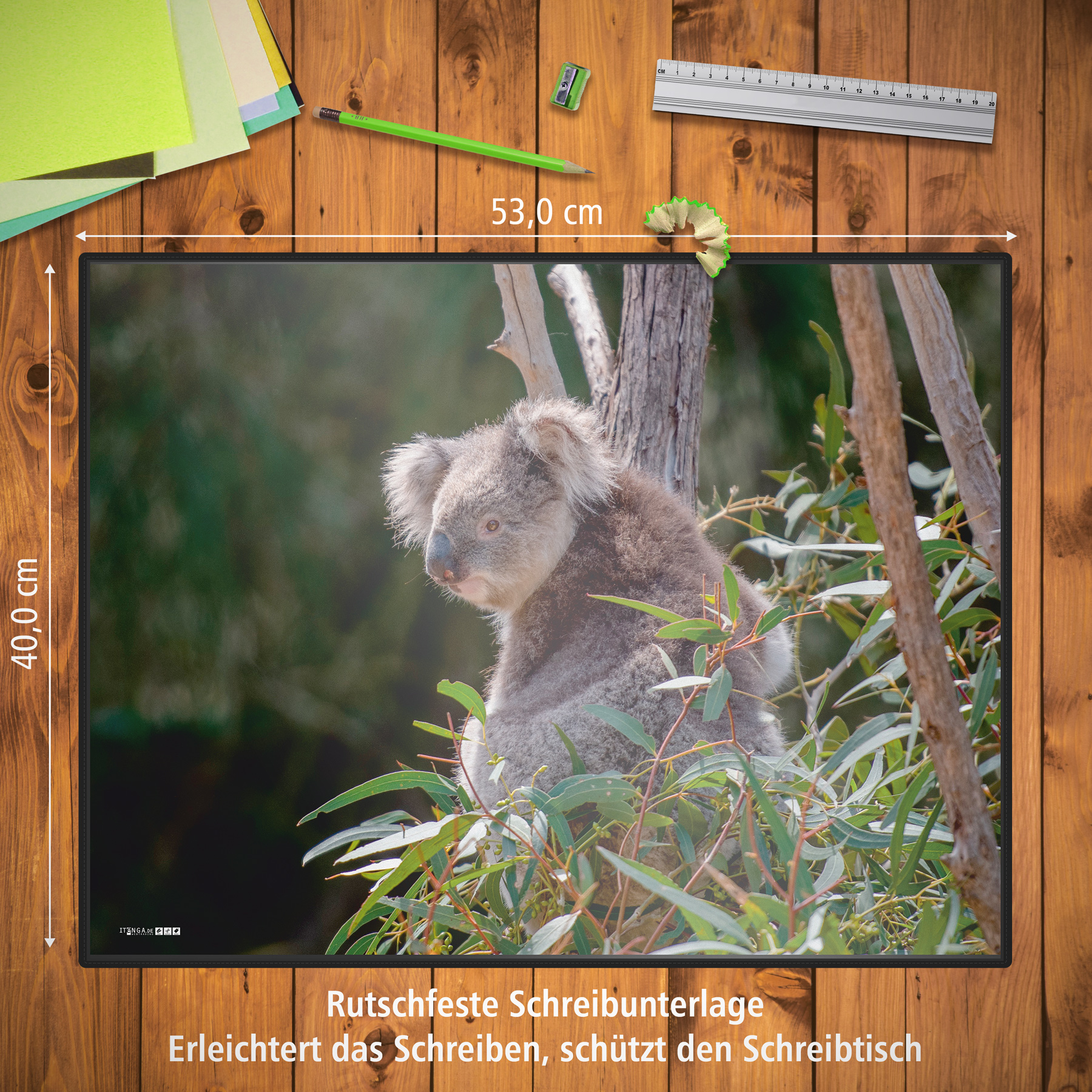 itenga Schreibunterlage V2 Motiv Koala 400 x 530 mm