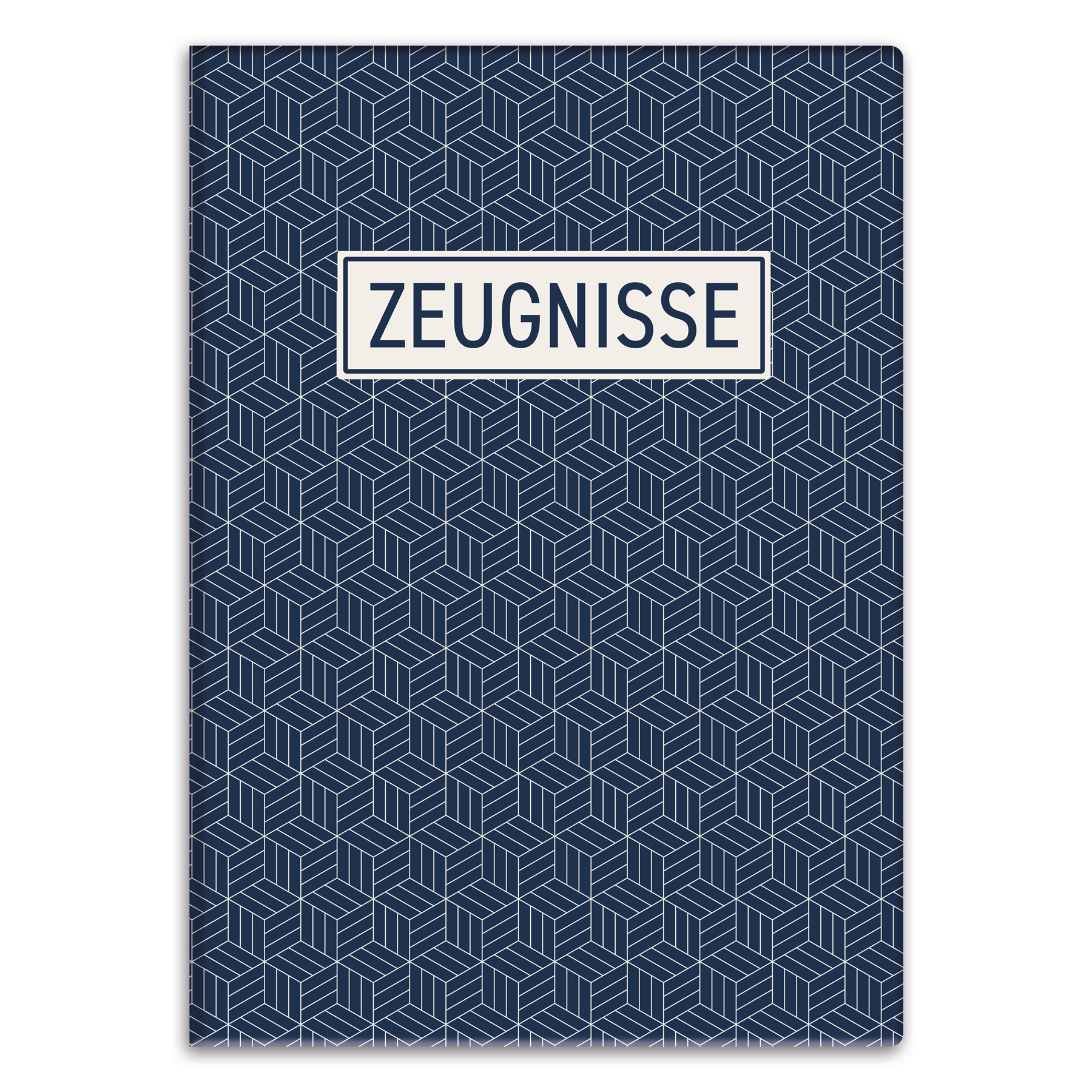itenga Zeugnismappe Motiv Geometrie DIN A4 wattierter Ei...