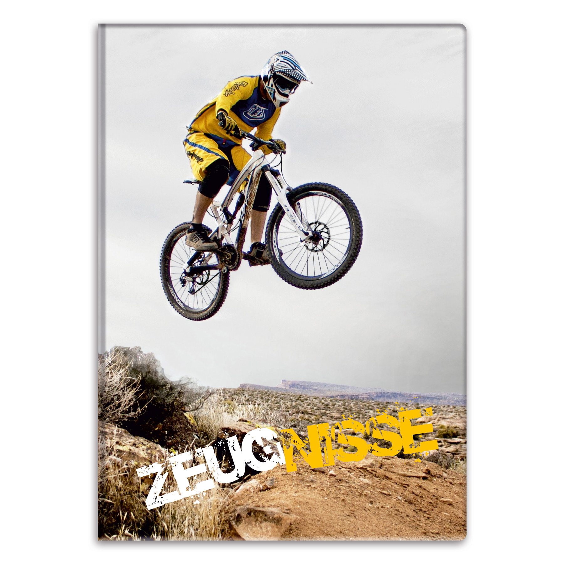 itenga Zeugnismappe Motiv Downhill DIN A4 wattierter Ein...