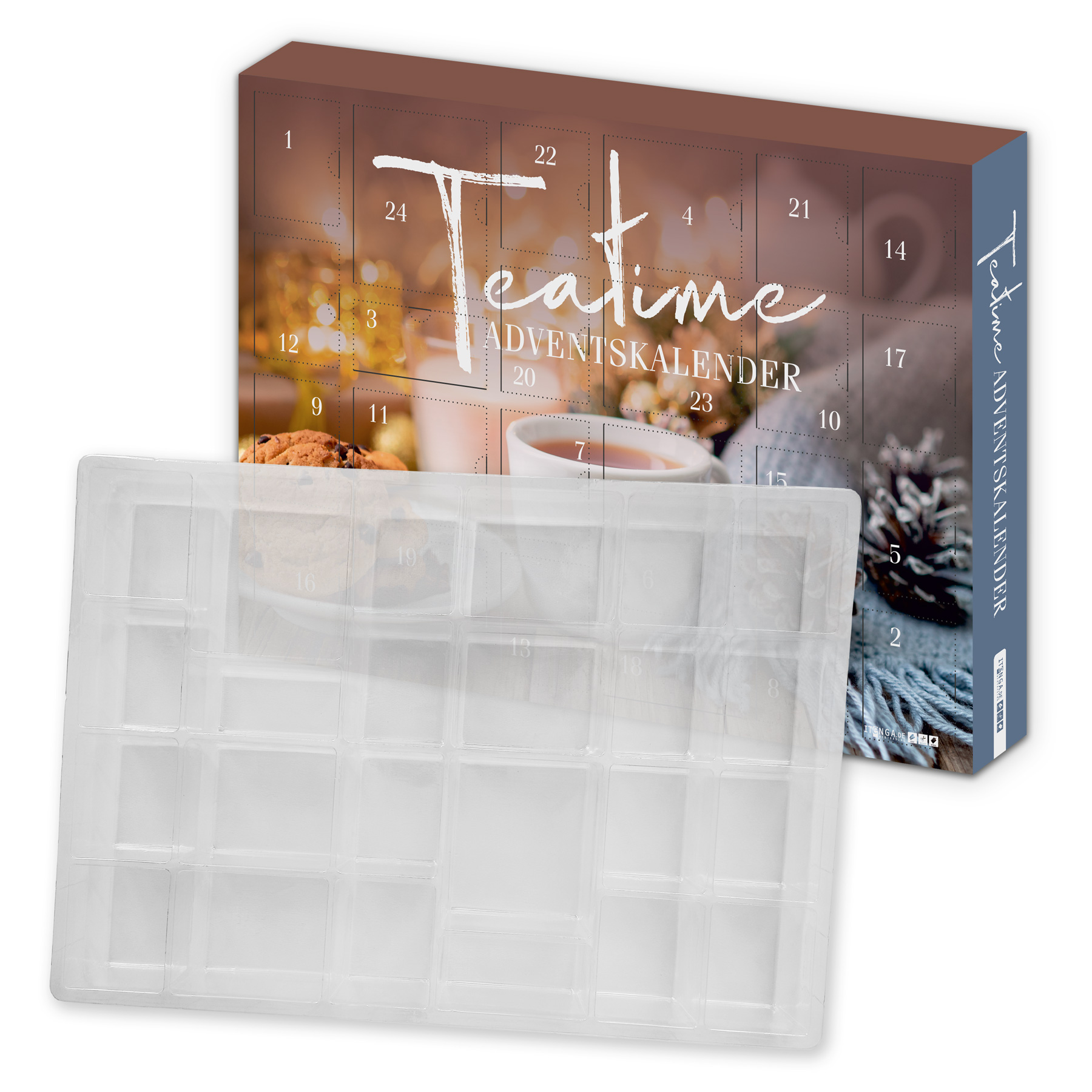 itenga Adventskalender TeaTime Rohling ungef�llt zum Sel...