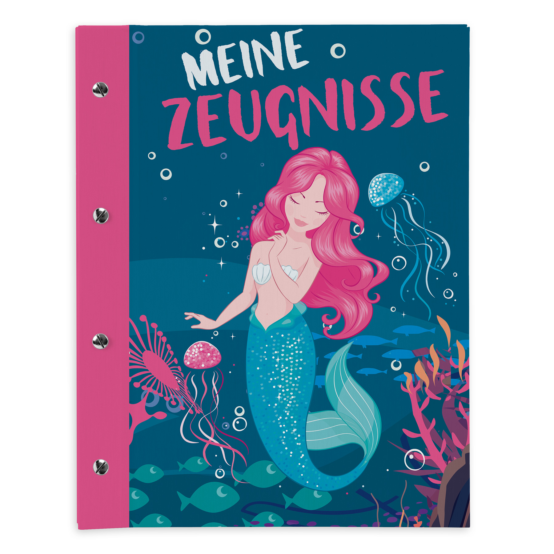 itenga Zeugnismappe A4 mit Schraubverschluss Motiv Meerj...