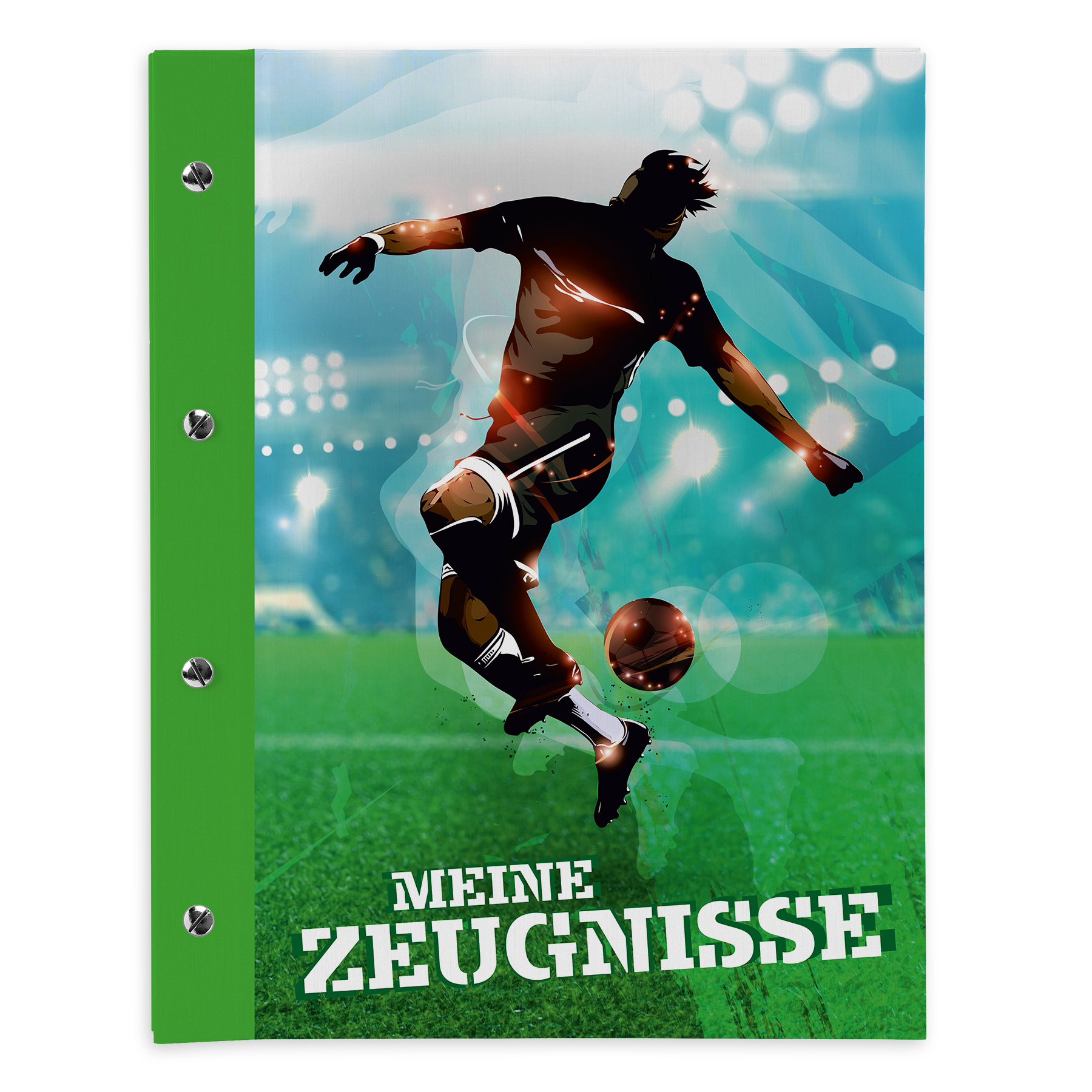 itenga Zeugnismappe A4 mit Schraubverschluss Motiv Fu�ball