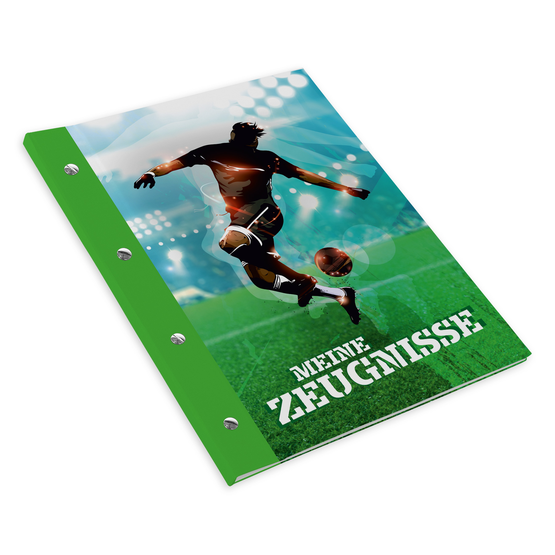 itenga Zeugnismappe A4 mit Schraubverschluss Motiv Fu�ball