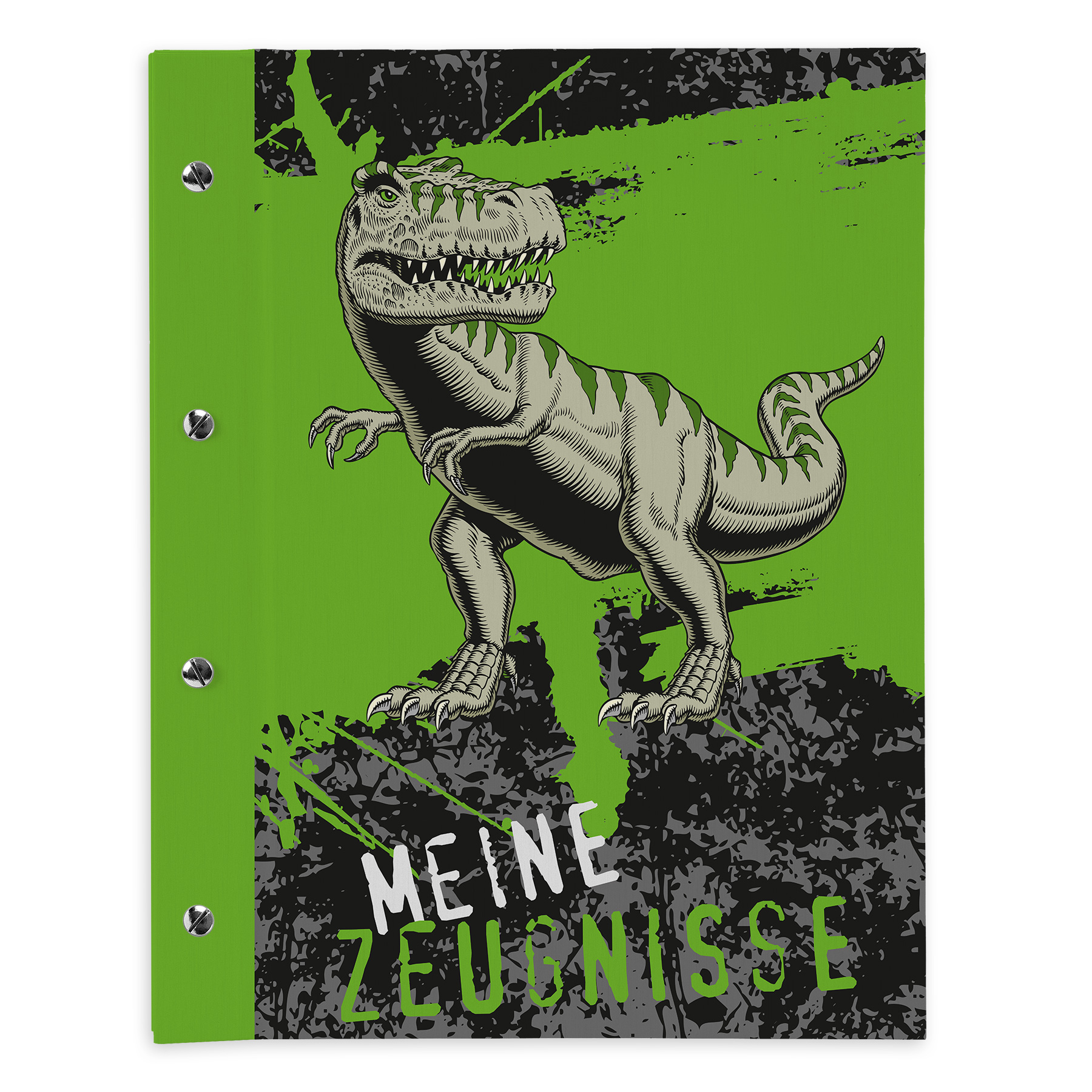 itenga Zeugnismappe A4 mit Schraubverschluss Motiv T-REX