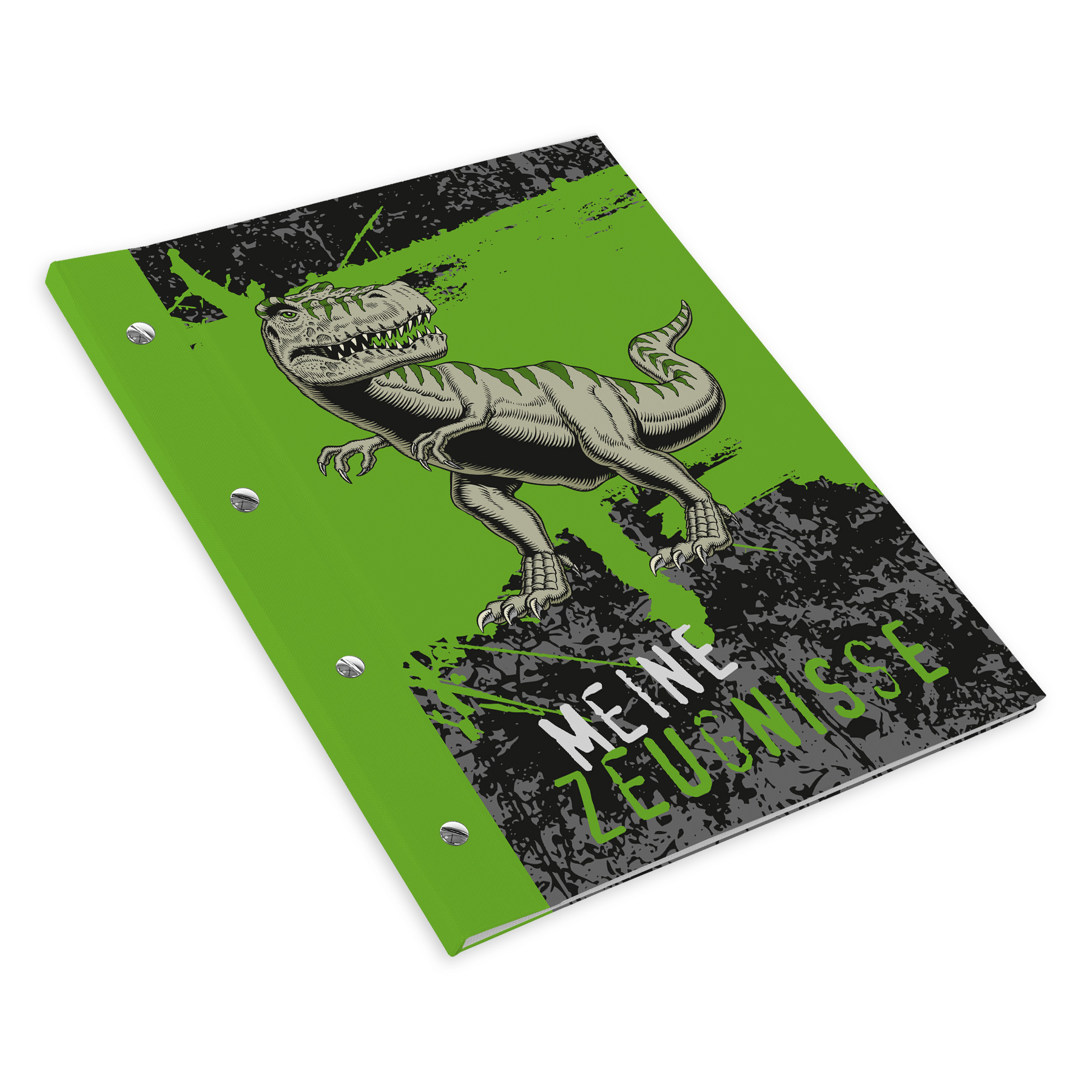 itenga Zeugnismappe A4 mit Schraubverschluss Motiv T-REX