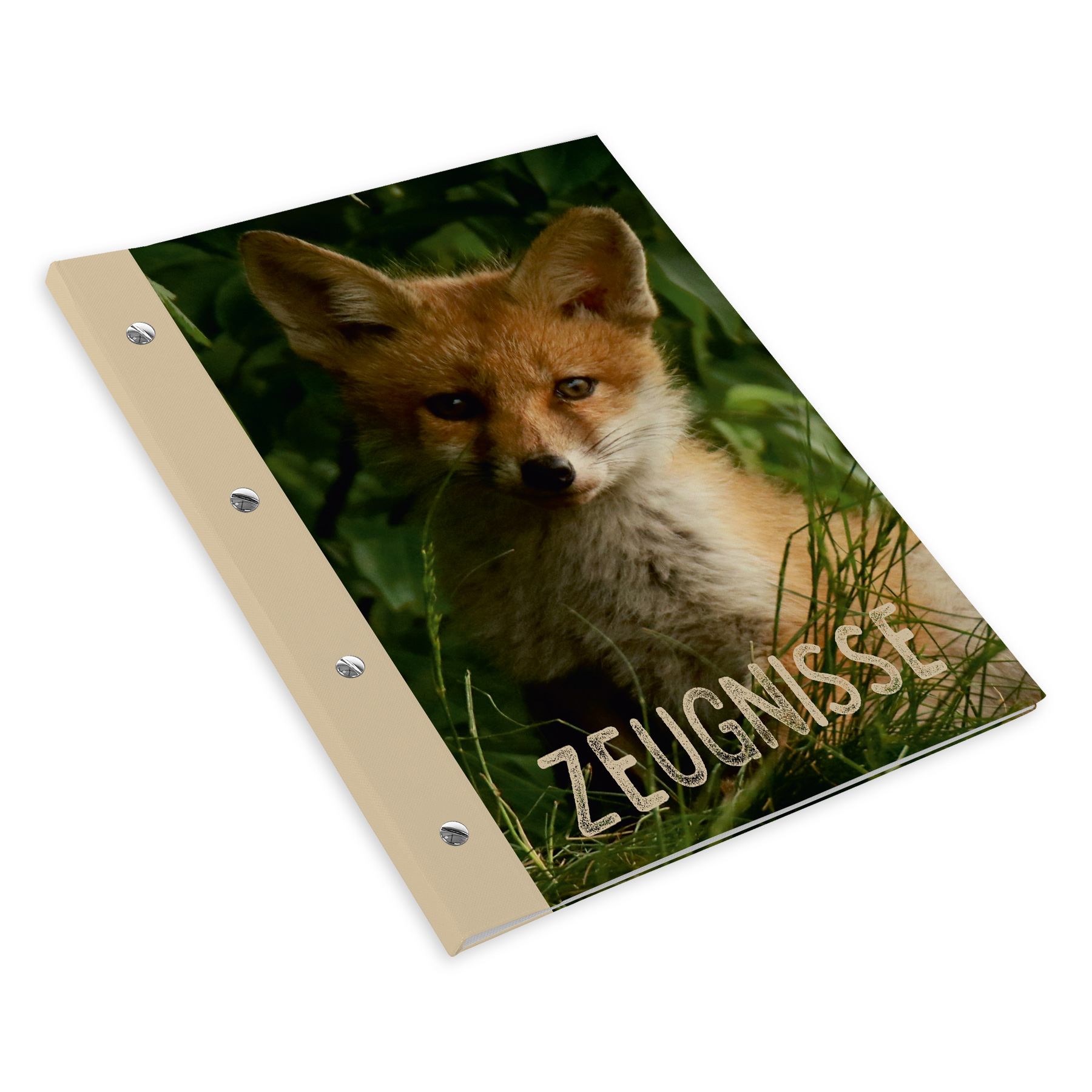 itenga Zeugnismappe A4 mit Schraubverschluss Motiv Fuchs