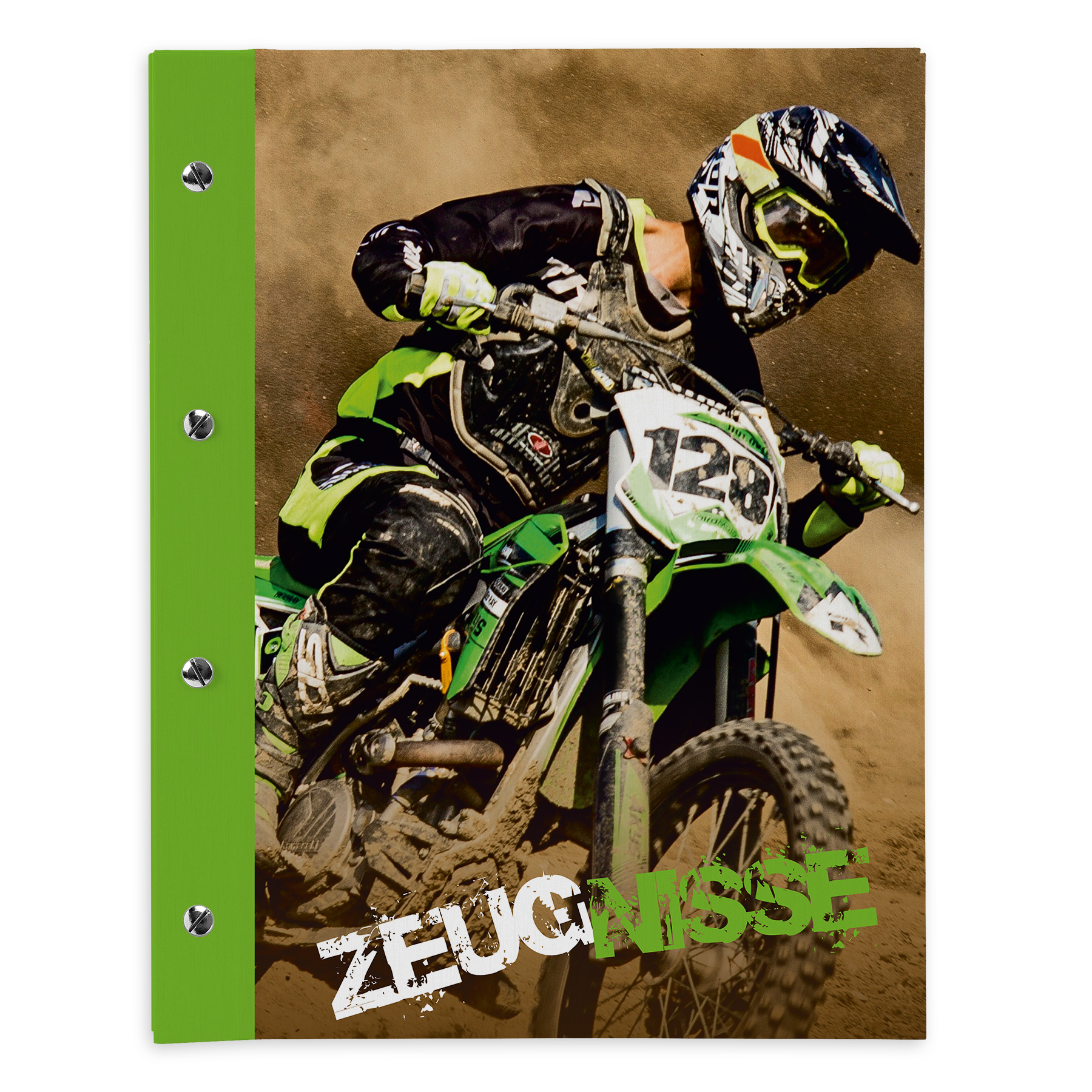 itenga Zeugnismappe A4 mit Schraubverschluss Motiv Motoc...