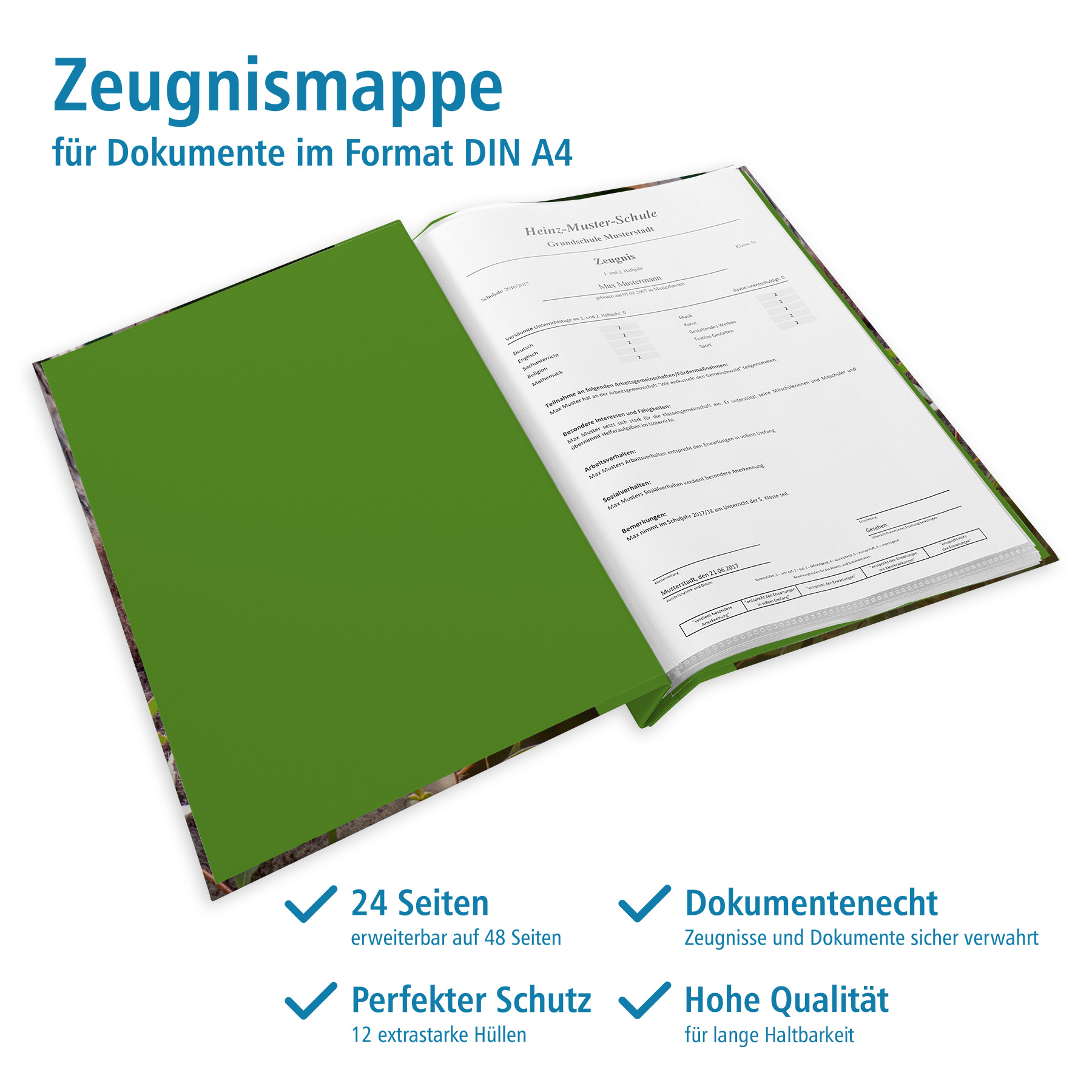 itenga Zeugnismappe A4 mit Schraubverschluss Motiv Koala