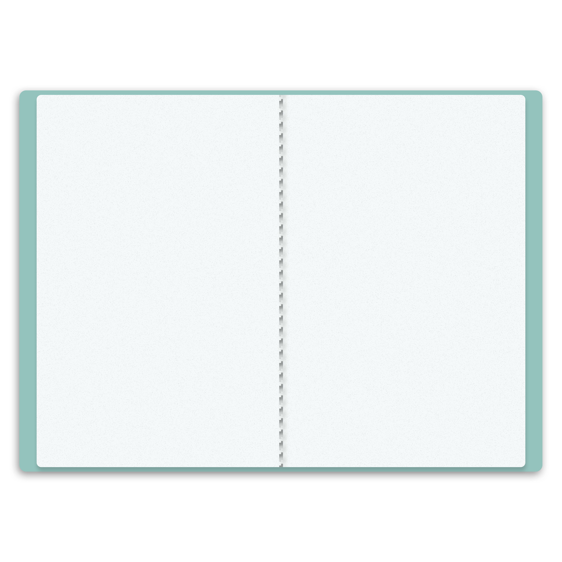itenga Zeugnismappe A4 Kunststoff Sichtbuch mintgr�n
