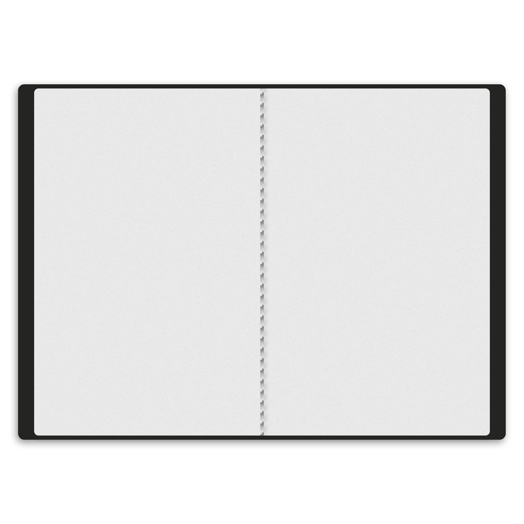 itenga Zeugnismappe A4 Kunststoff Sichtbuch schwarz