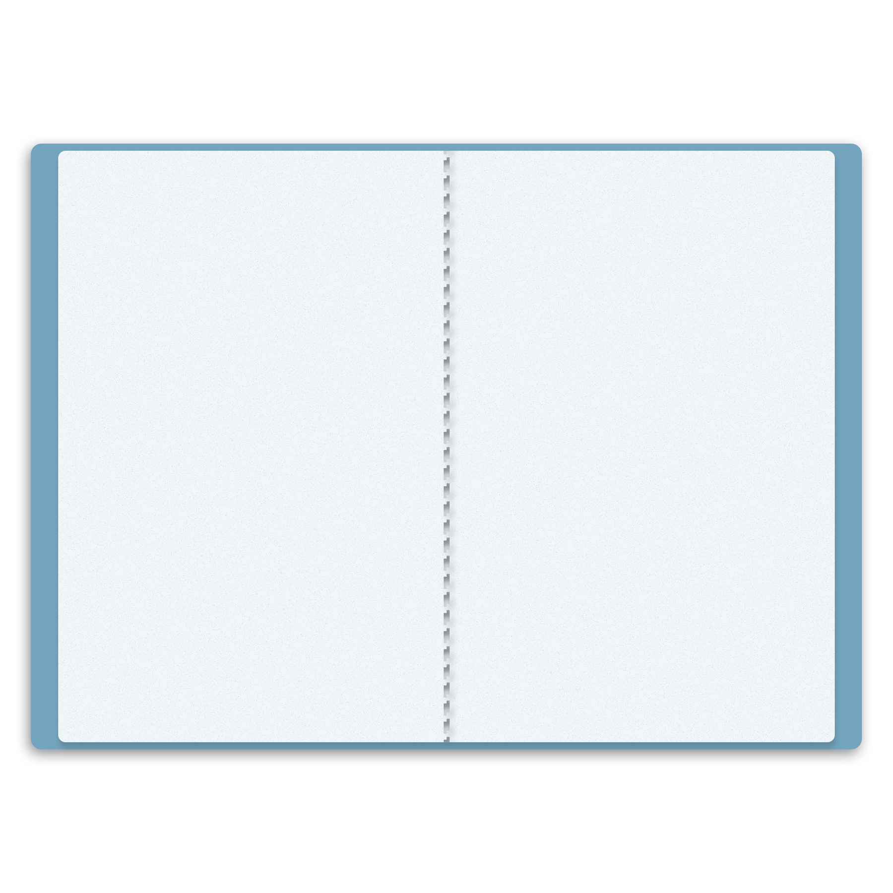 itenga Zeugnismappe A4 Kunststoff Sichtbuch blau