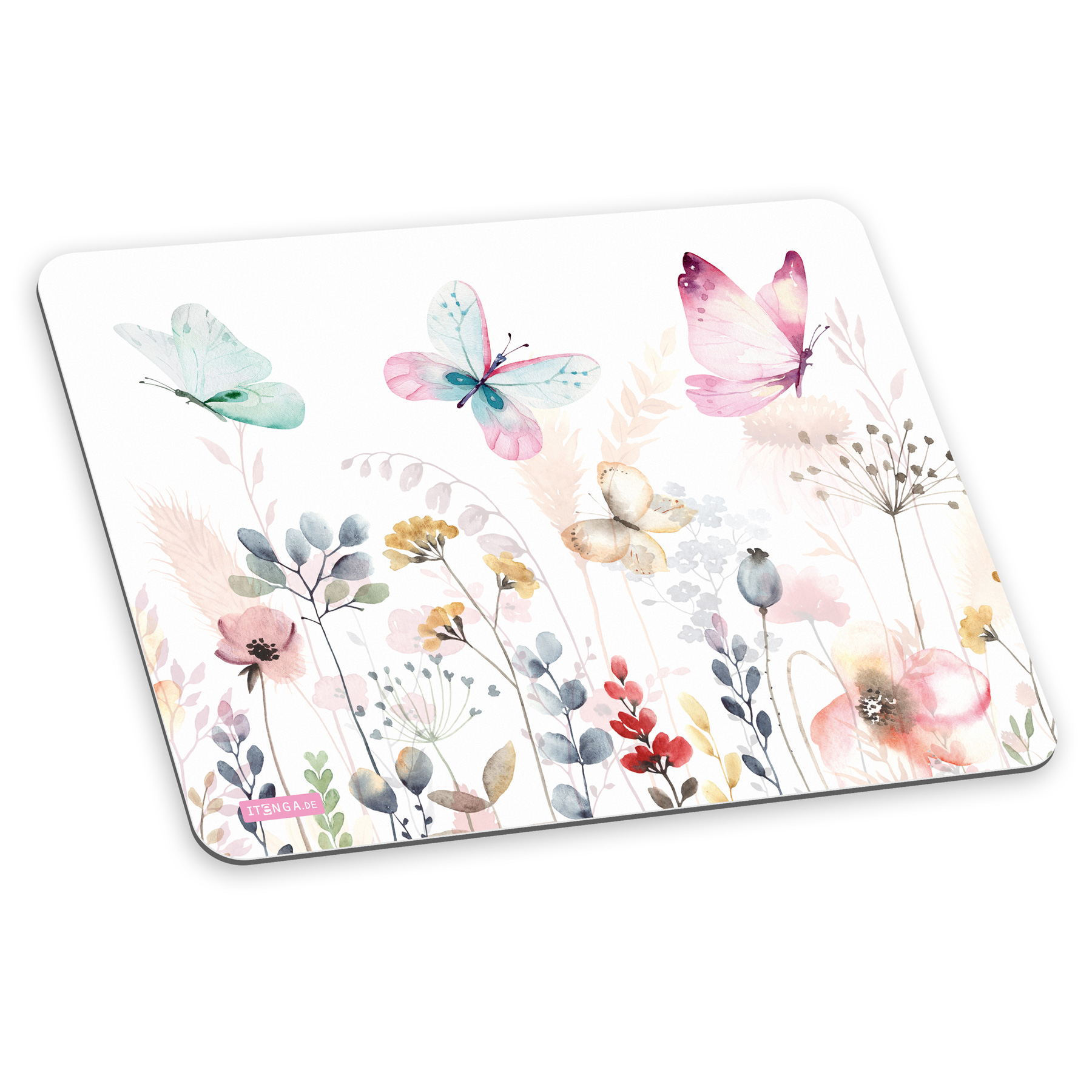 ITENGA Mauspad Schmetterling Deluxe 22 x 18 cm Kunststof...