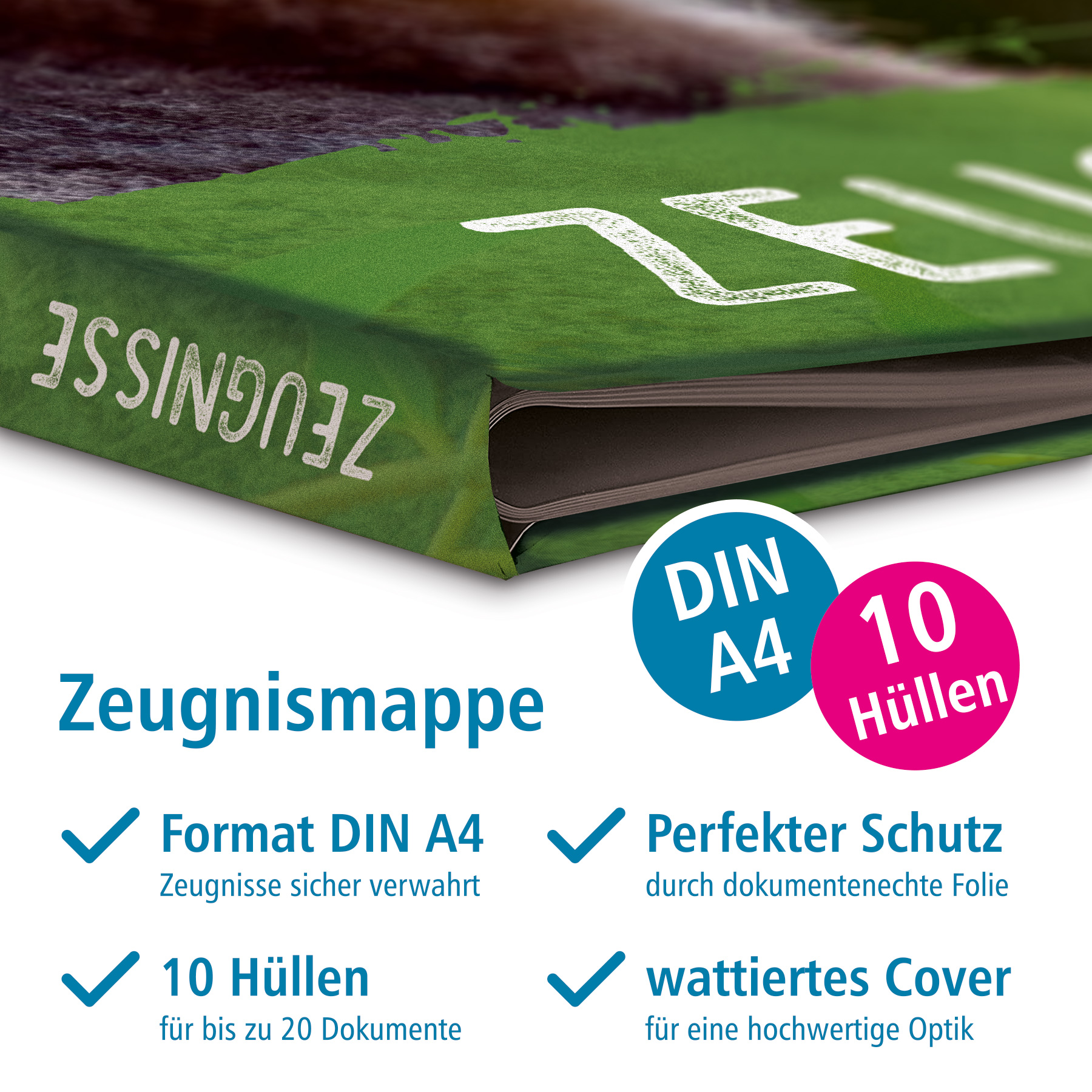 itenga Zeugnismappe Motiv Koala - DIN A4 wattierter Ein...