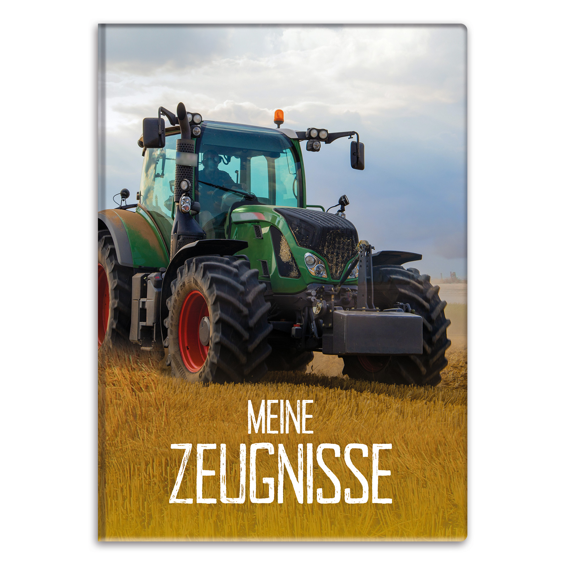 itenga Zeugnismappe Motiv Traktor auf dem Feld - DIN A4...