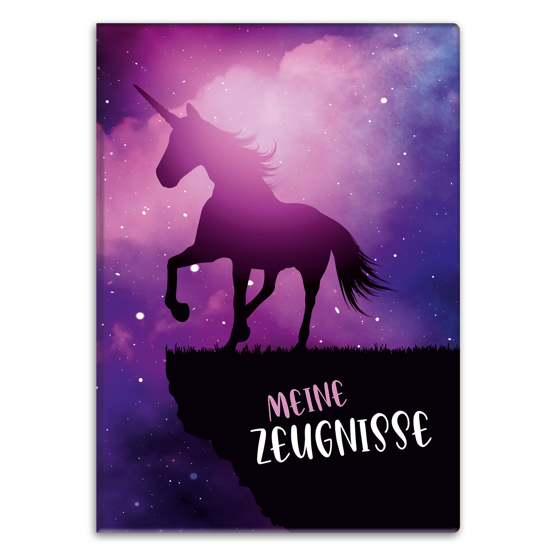 itenga Zeugnismappe Motiv Einhorn - DIN A4 wattierter E...