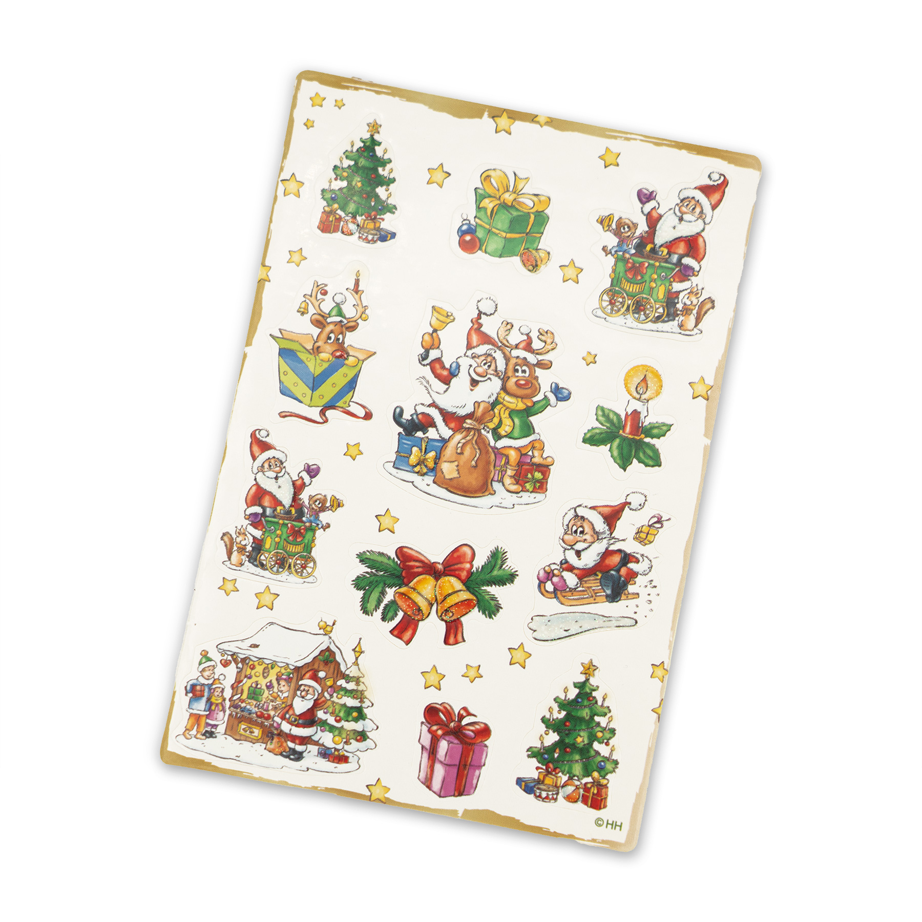 itenga Weihnachtssticker Freiform 4 B�gen - Motiv 1