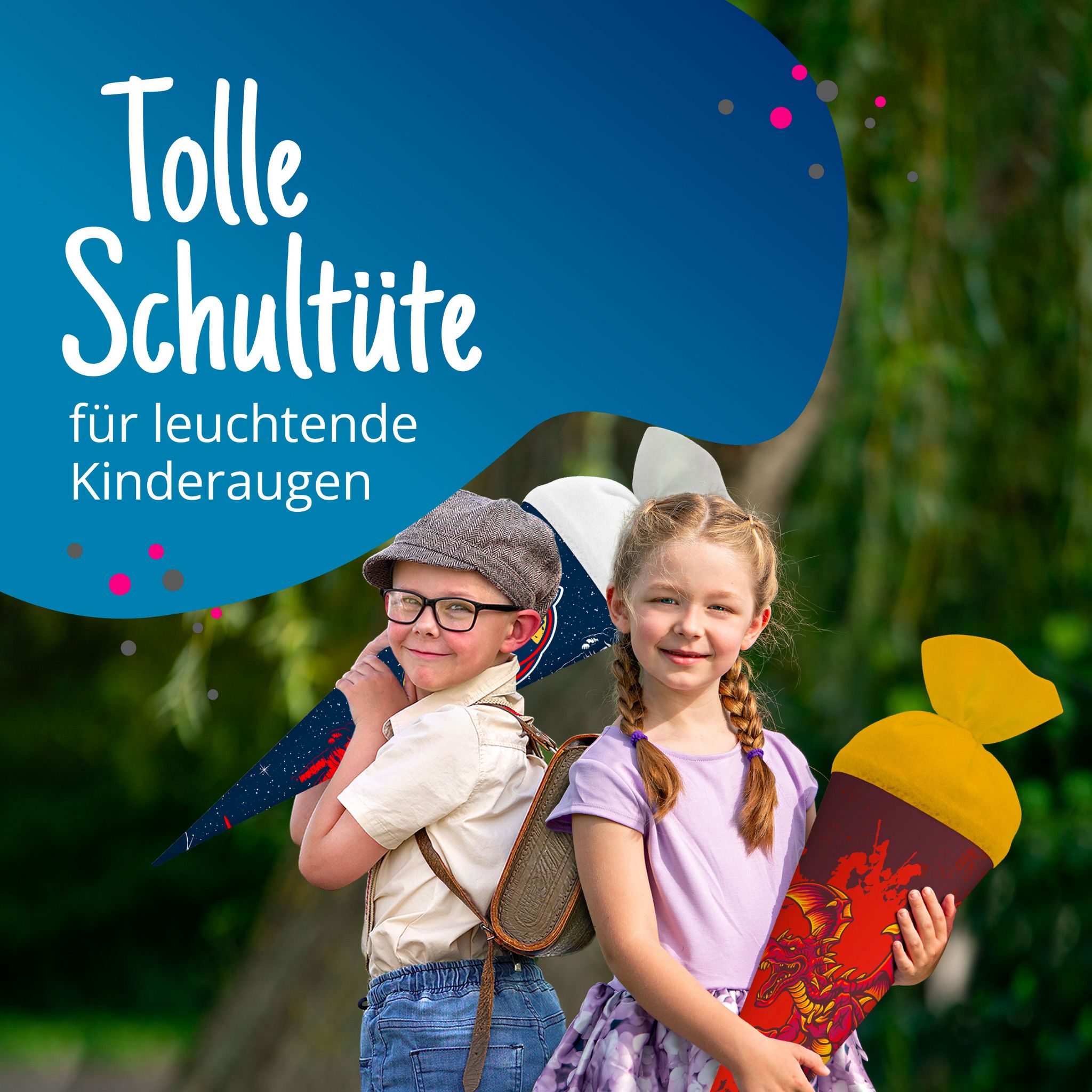 itenga Schult�te Zuckert�te 70cm rund Drache Filzverschl...