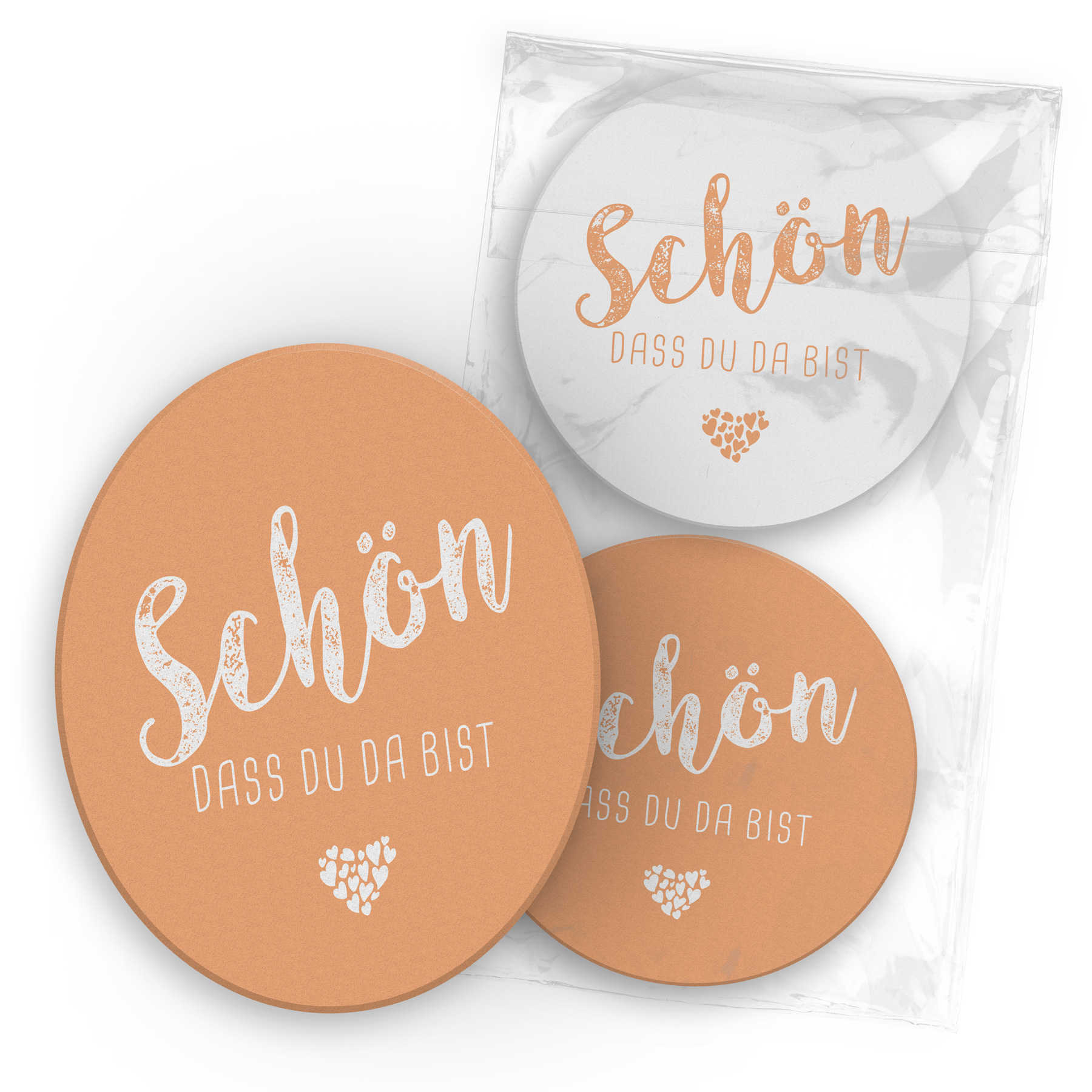 itenga 40x Bierdeckel Untersetzer "Sch�n dass du da bist...