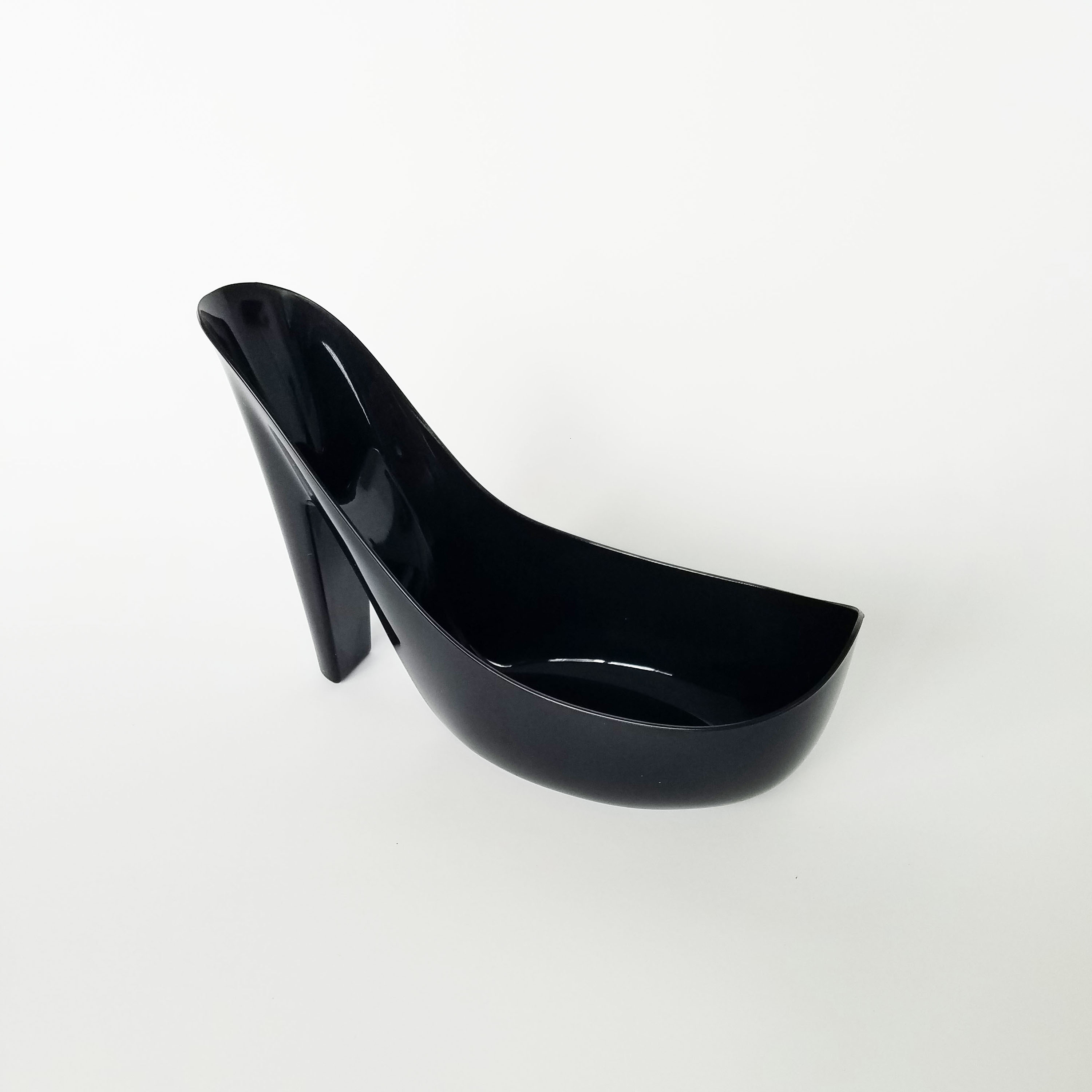 Deko Schuh HighHeel Pump aus Kunststoff schwarz zum Bef�...