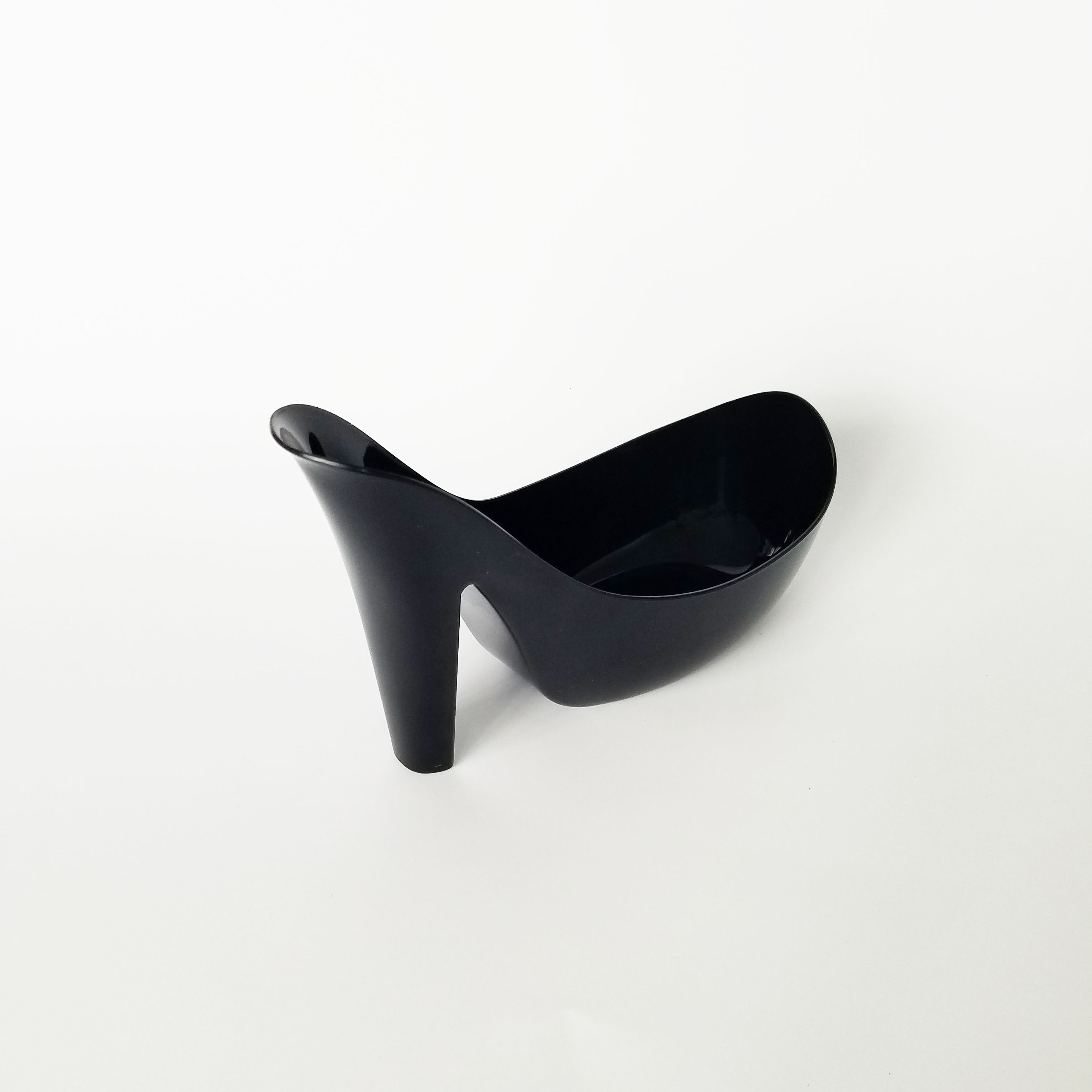 Deko Schuh HighHeel Pump aus Kunststoff schwarz zum Bef�...