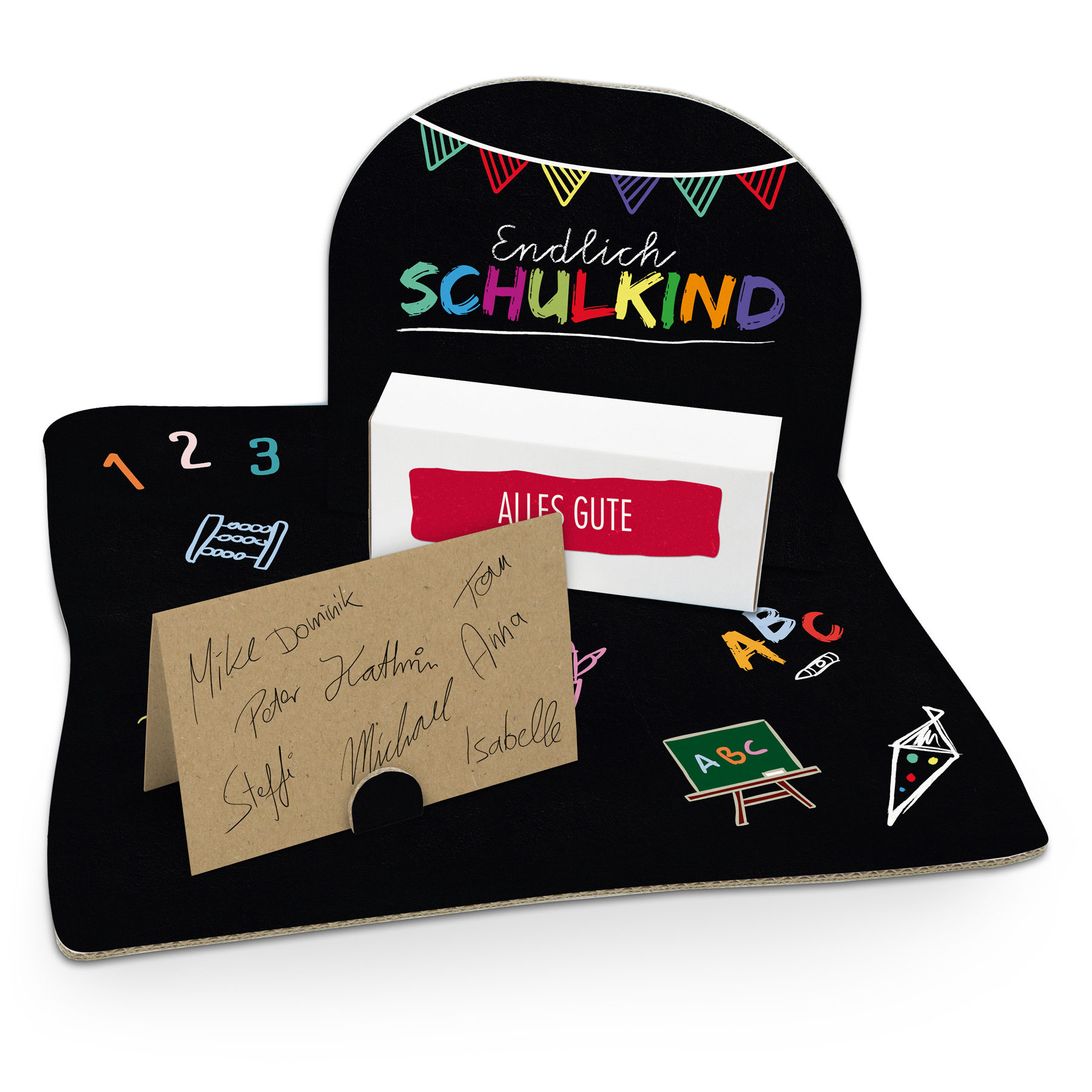itenga Geldgeschenkverpackung Endlich Schulkind zum Schu...