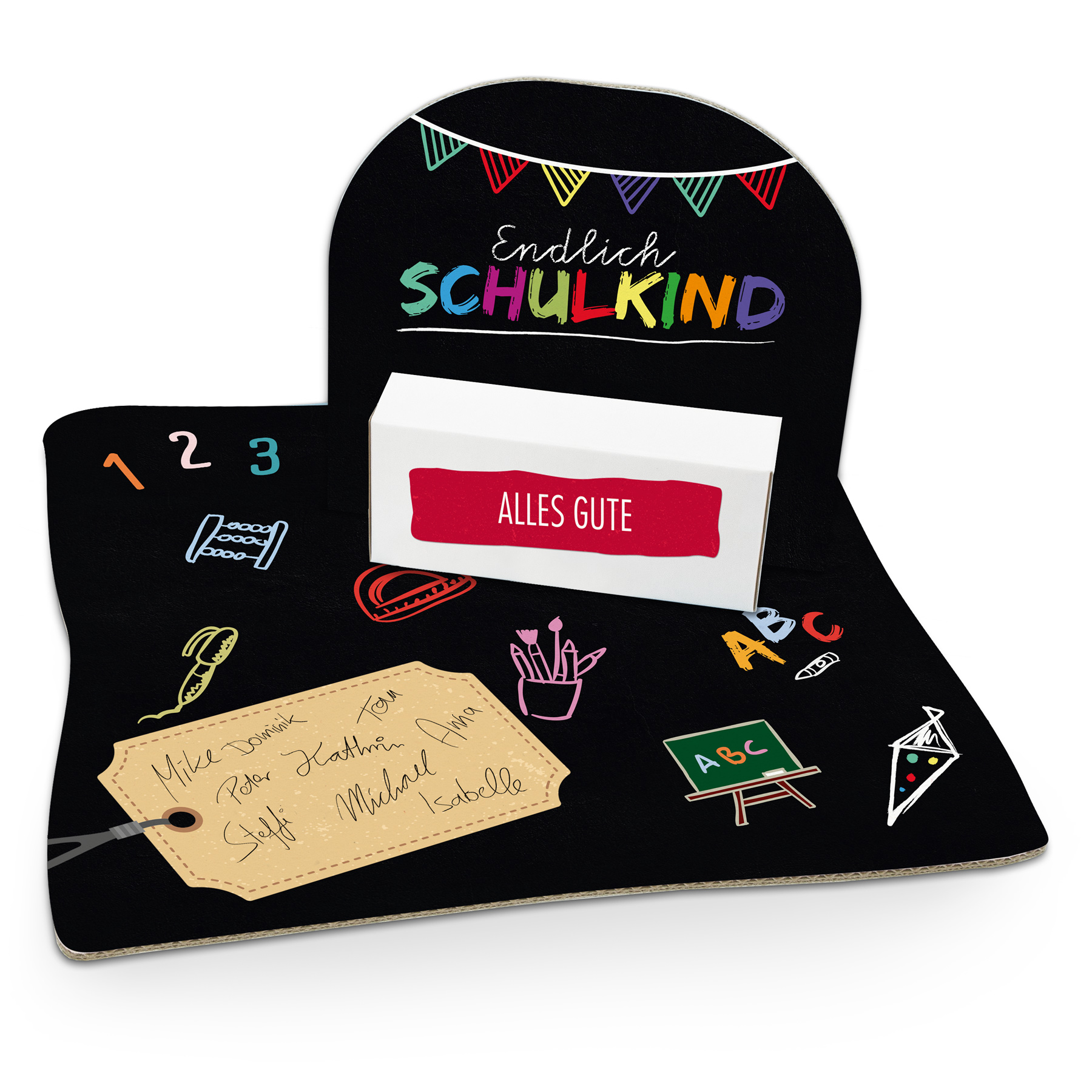 itenga Geldgeschenkverpackung Endlich Schulkind zum Schu...