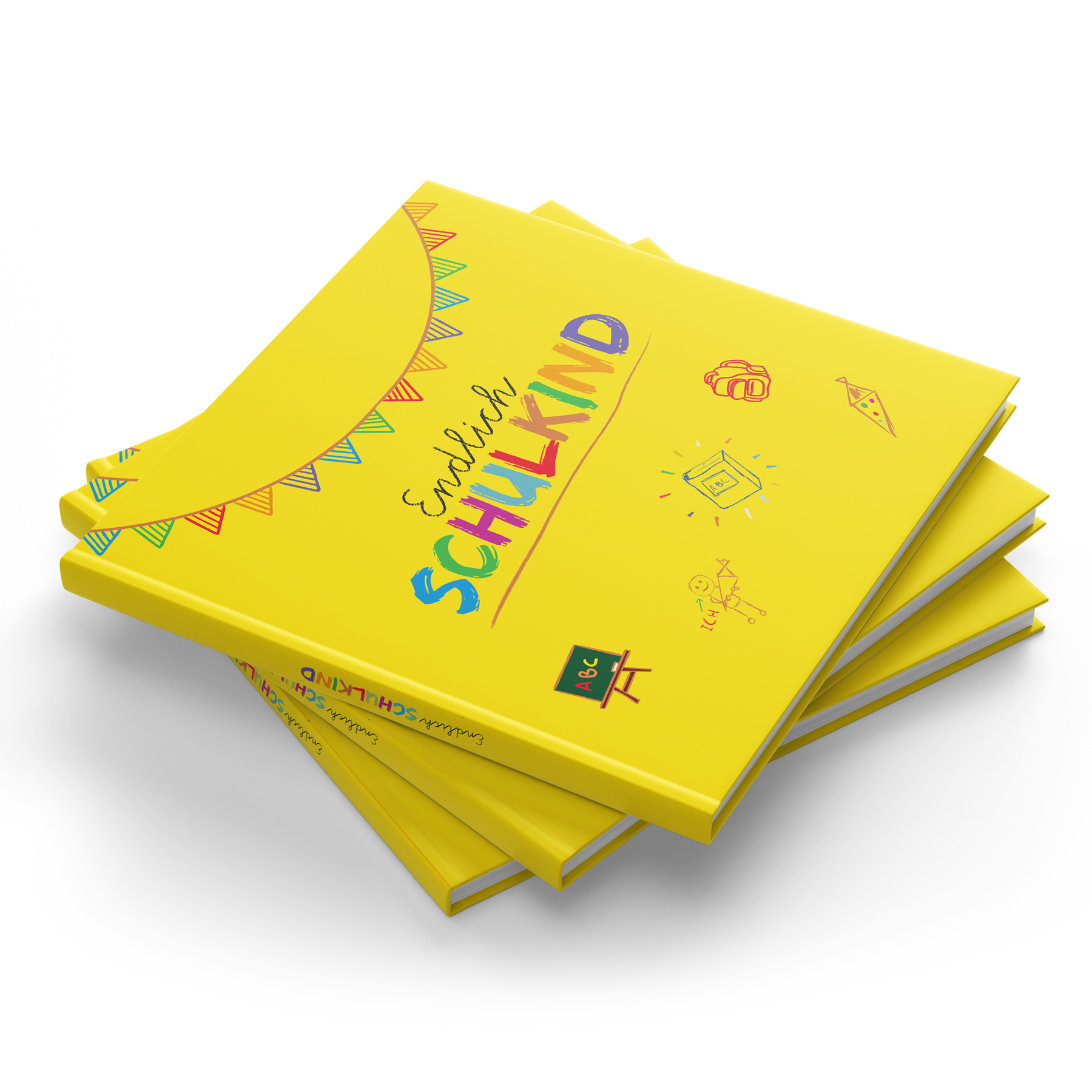 itenga G�stebuch Motiv Endlich Schulkind GELB 88 Seiten ...