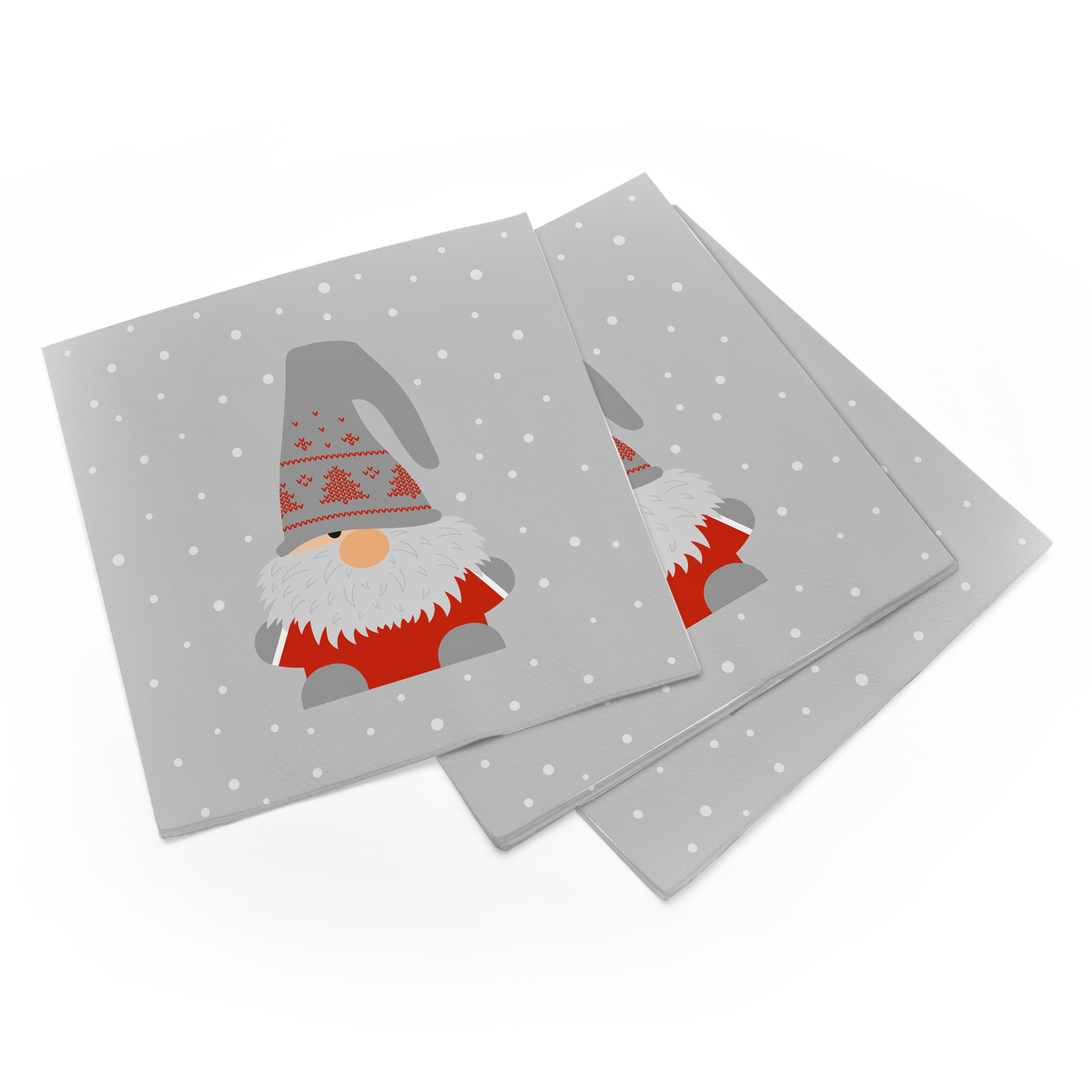 itenga 20x Serviette Weihnachten Wichtelbande