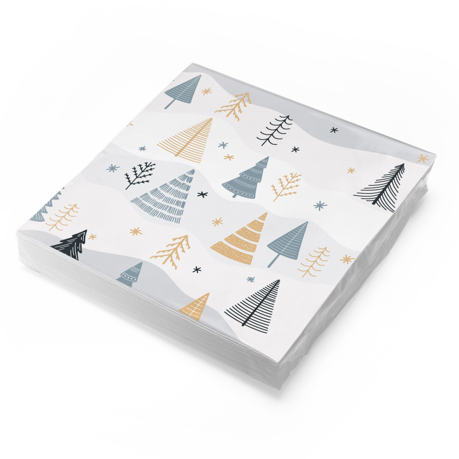itenga 20x Serviette Weihnachten B�ume - Winterlandschaft