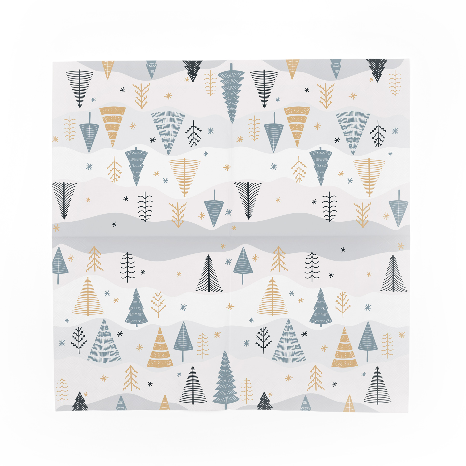 itenga 20x Serviette Weihnachten B�ume - Winterlandschaft