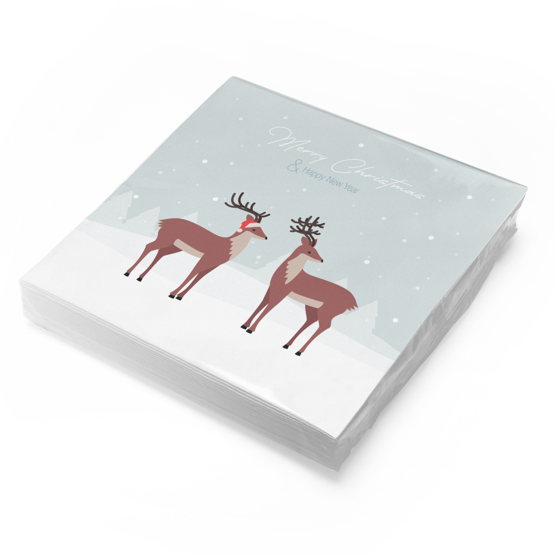 itenga 20x Serviette Weihnachten - Hirsche