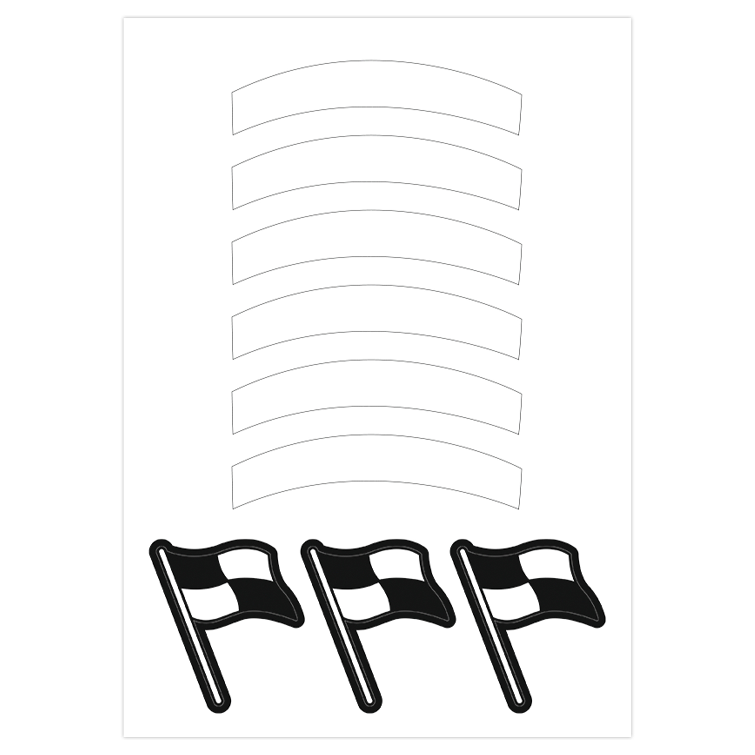 itenga DEKO-SET f�r SCHULT�TE FUSSBALL schwarz weiss