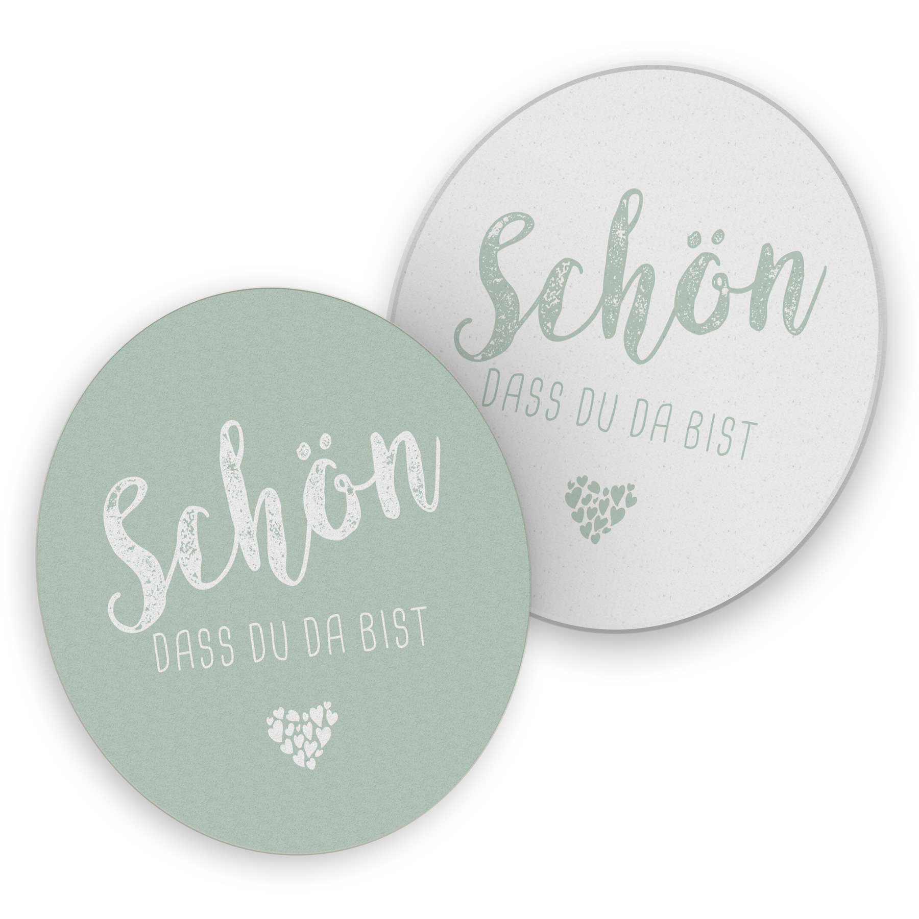 itenga 40x Bierdeckel Untersetzer "Sch�n dass du da bist...