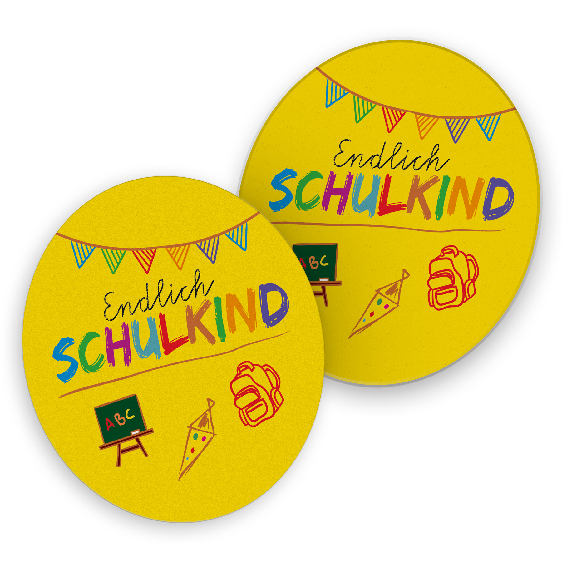 itenga 40x Serviette Endlich Schulkind Gelb mit 40x Bier...