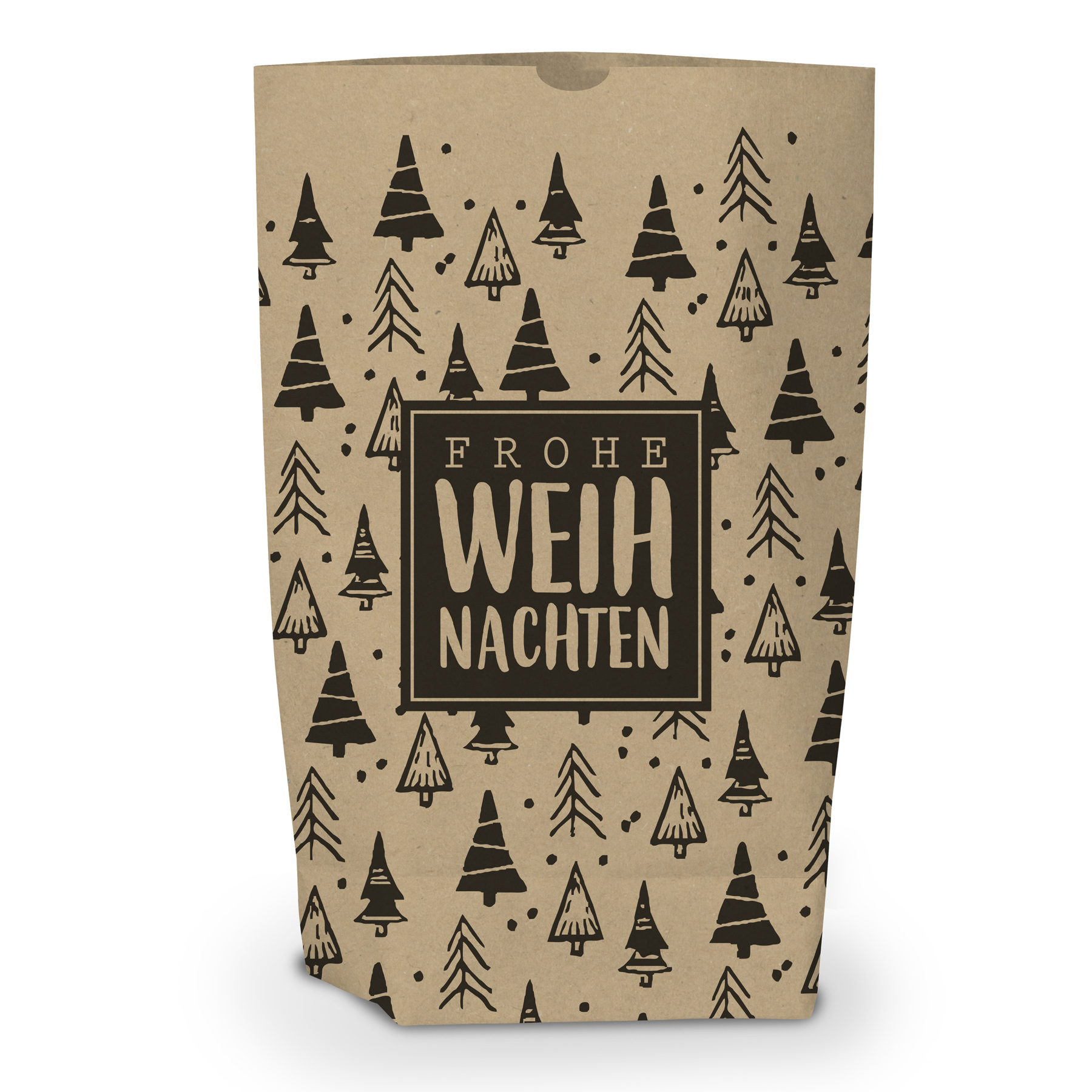 itenga Geschenkt�te Frohe Weihnachten Tannenb�ume 17x26c...