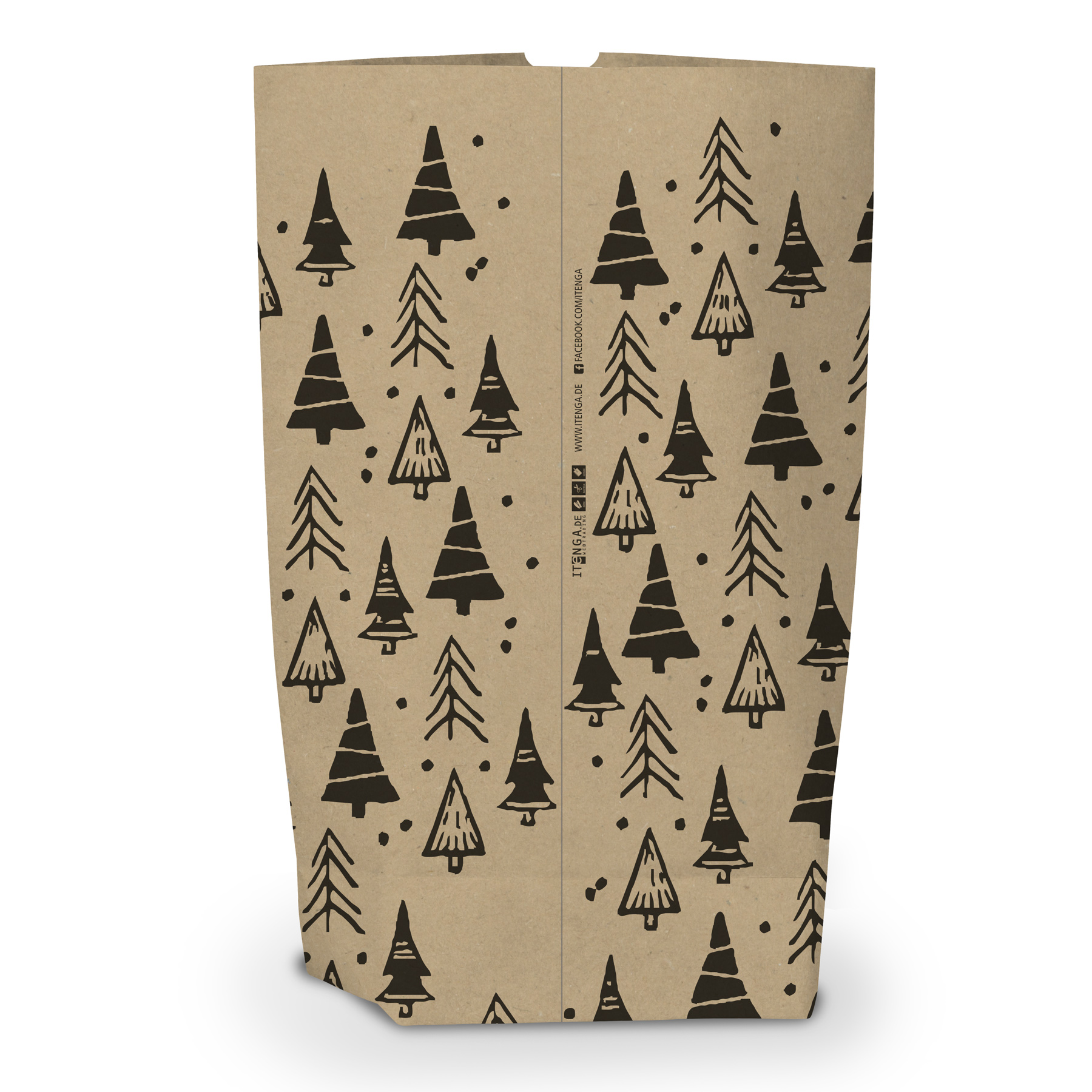 itenga Geschenkt�te Frohe Weihnachten Tannenb�ume 17x26c...