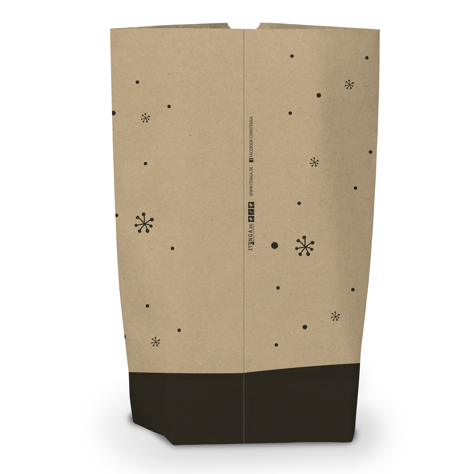 itenga Geschenkt�te Frohes Fest 17x26cm braun schwarz