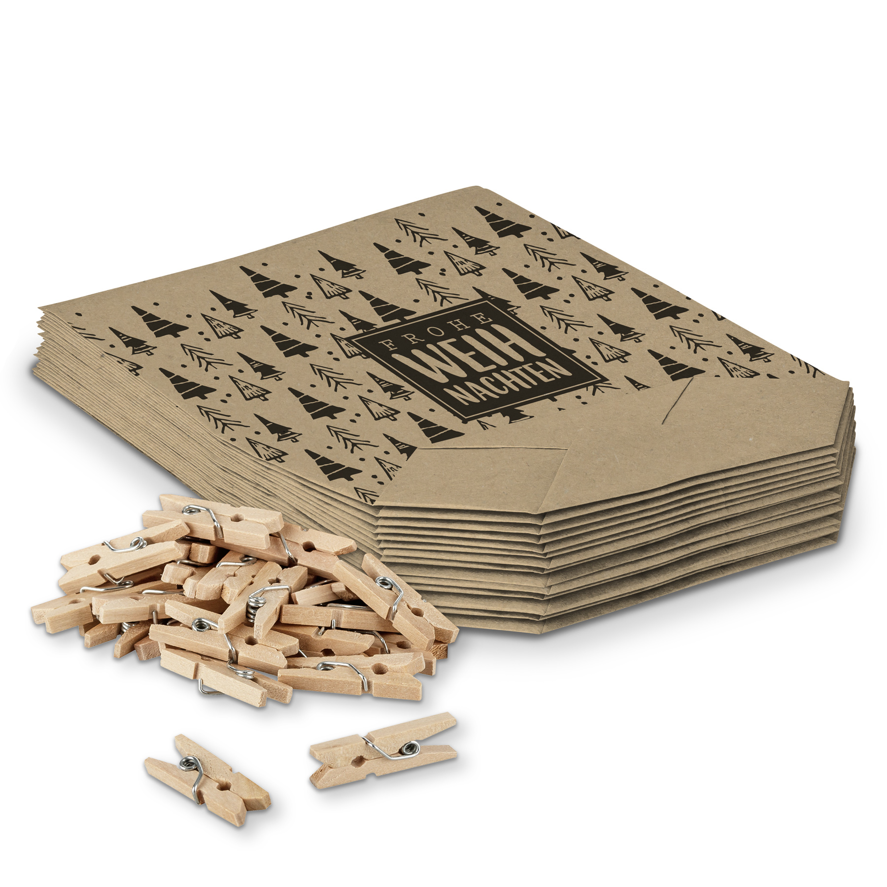 itenga Geschenkt�te Frohe Weihnachten Tannenb�ume 17x26c...