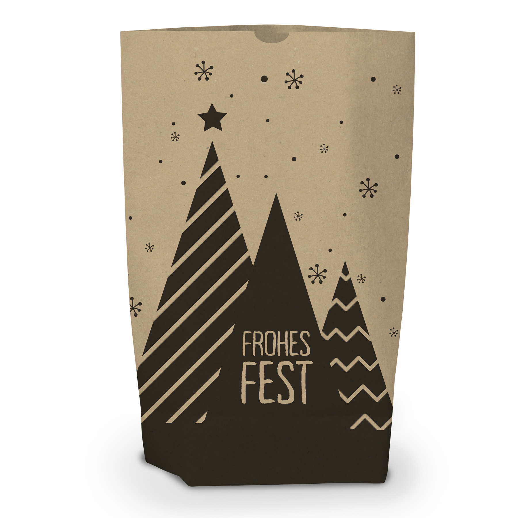 itenga Geschenkt�te Frohes Fest 17x26cm braun schwarz - ...