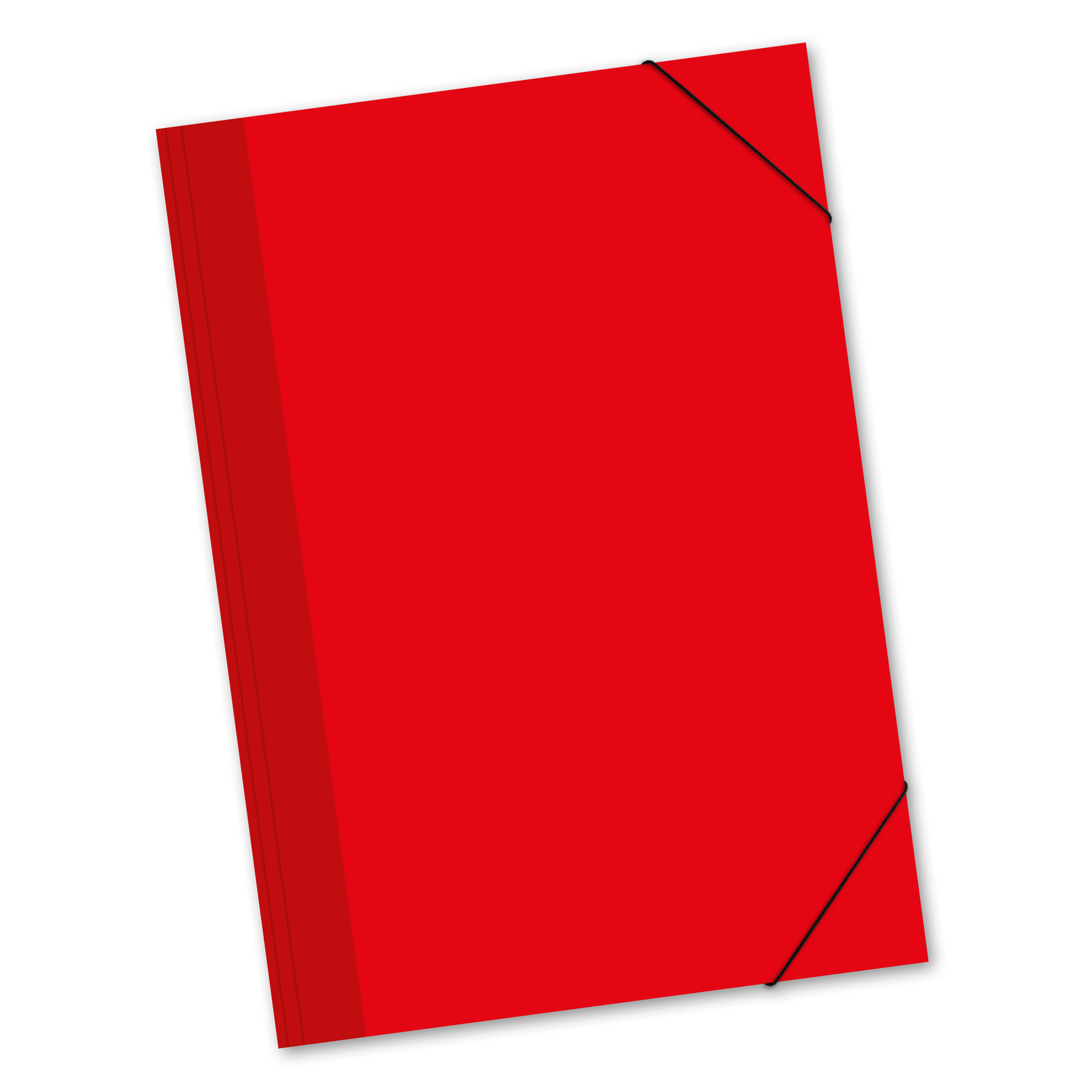 ITENGA Gummizugmappe Zeichenmappe A2 Karton Rot