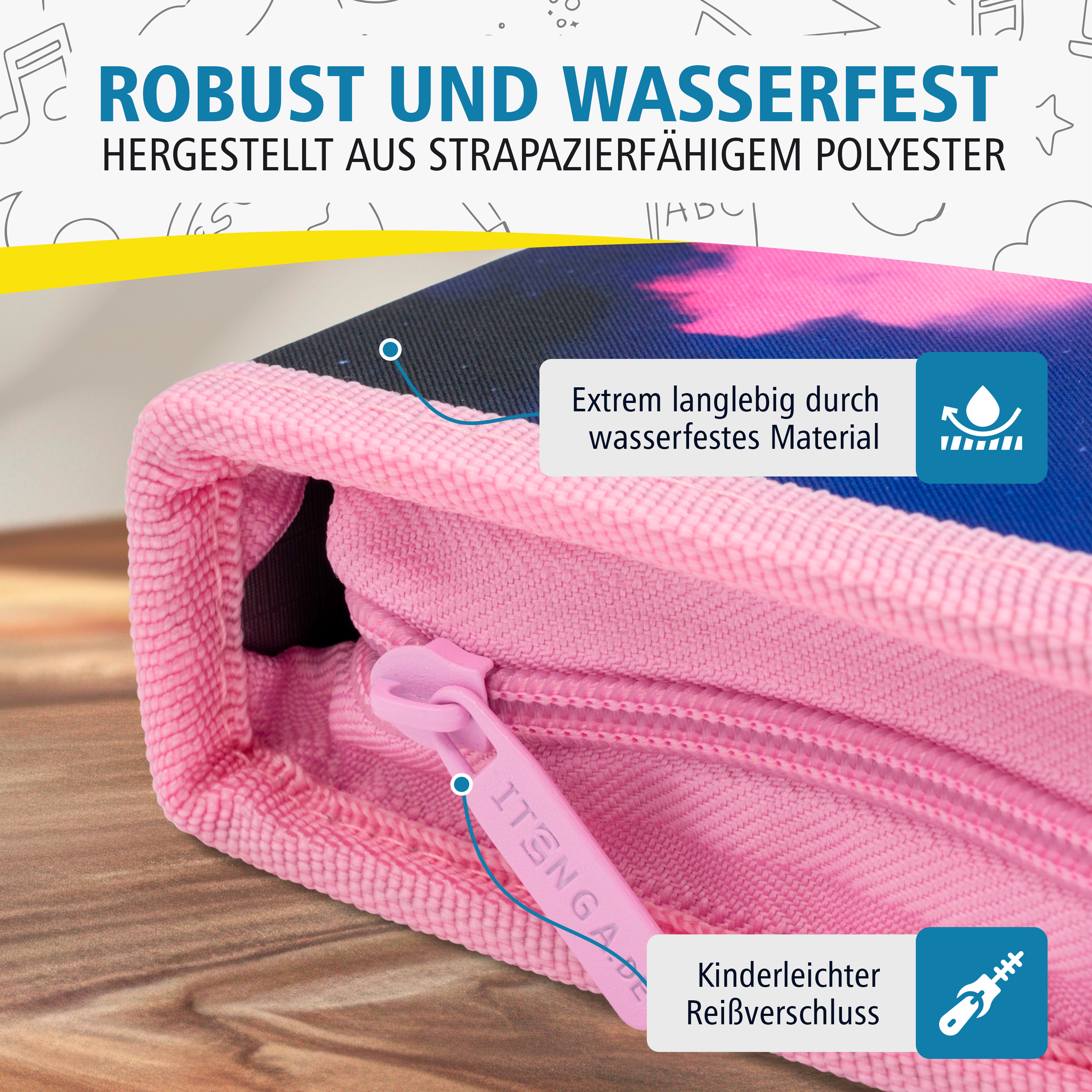 itenga Sch�ler-Etui M�ppchen magisches Einhorn 28 teilig...