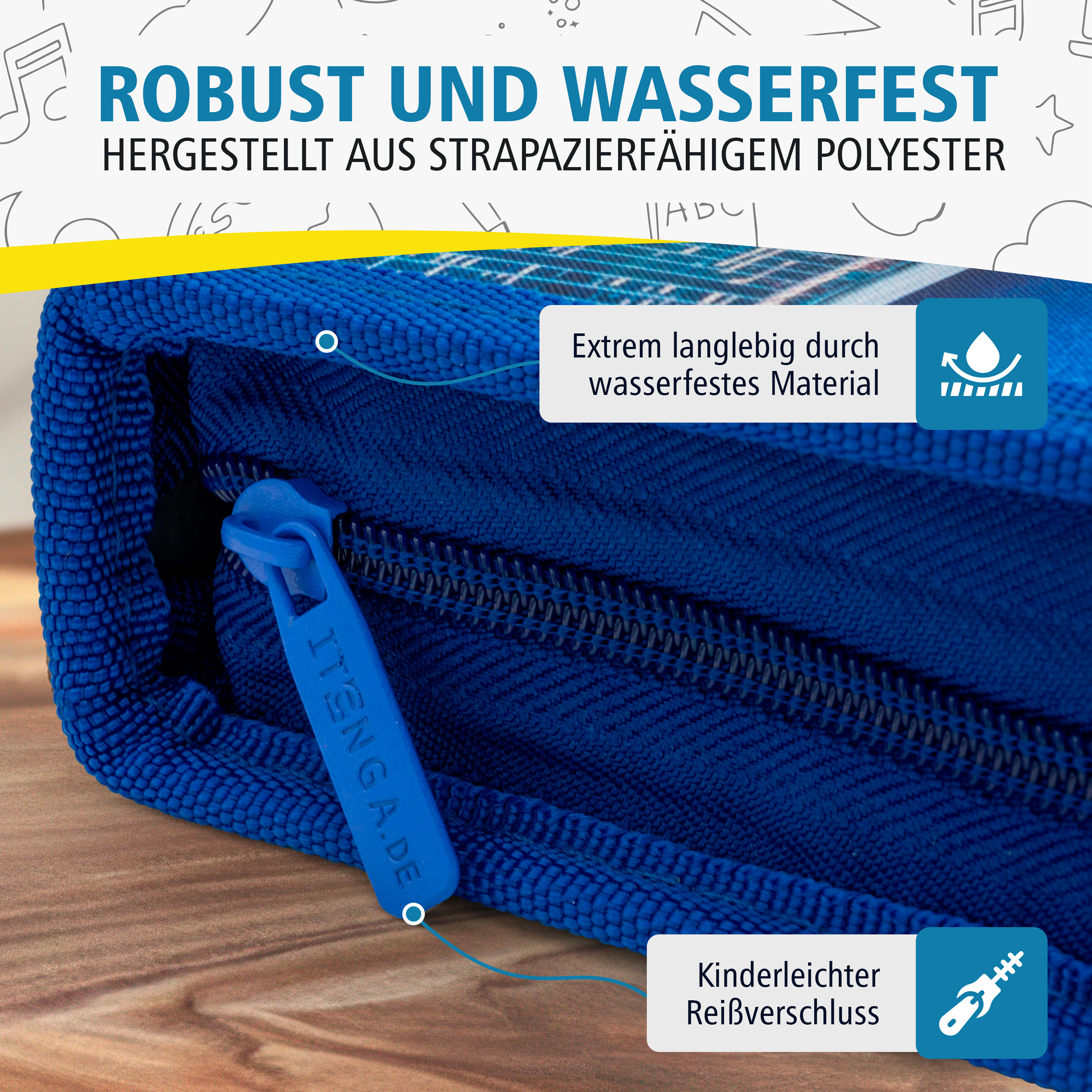 itenga Sch�ler-Etui M�ppchen Polizei 28 teilig (gef�llt)...