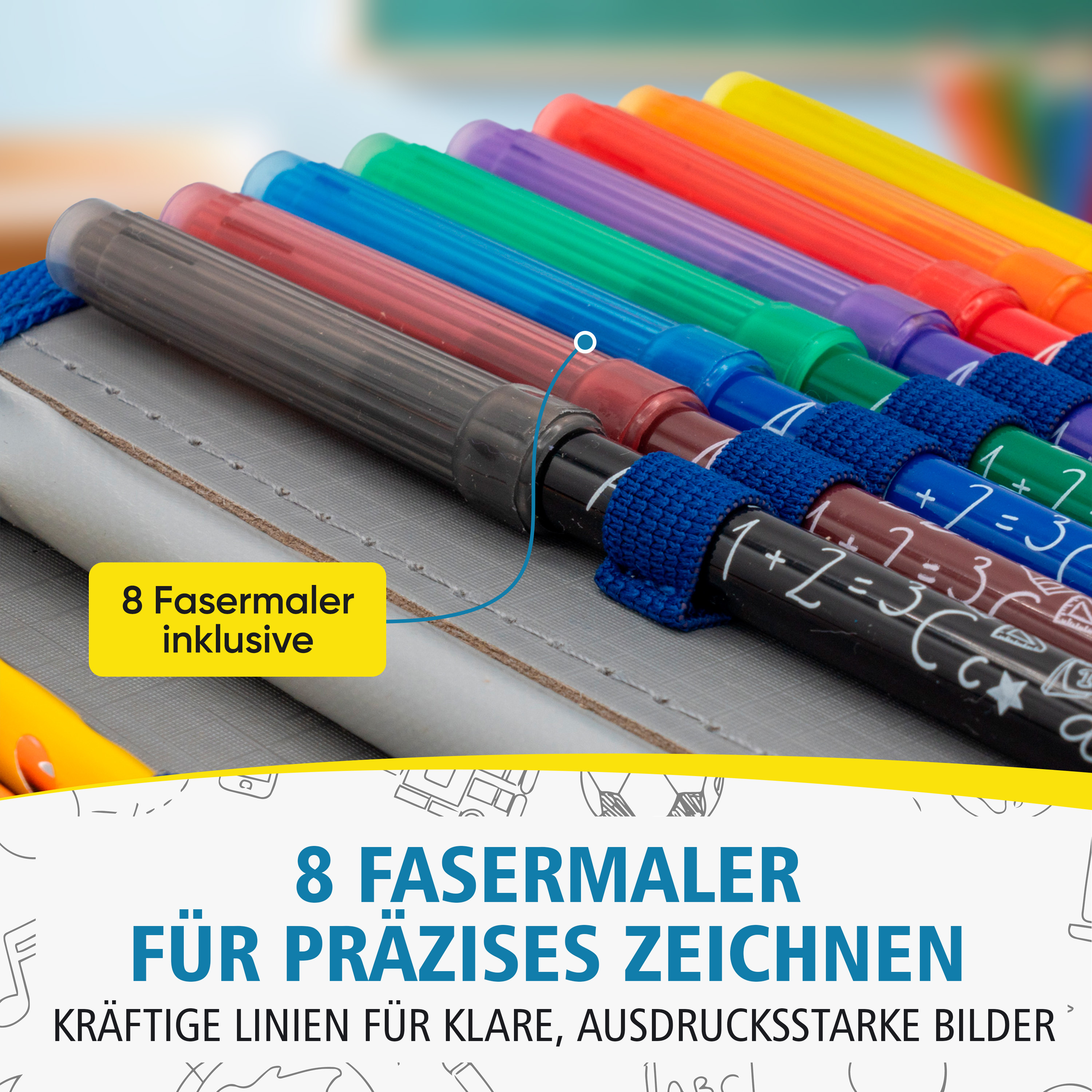 itenga Sch�ler-Etui M�ppchen Polizei 28 teilig (gef�llt)...