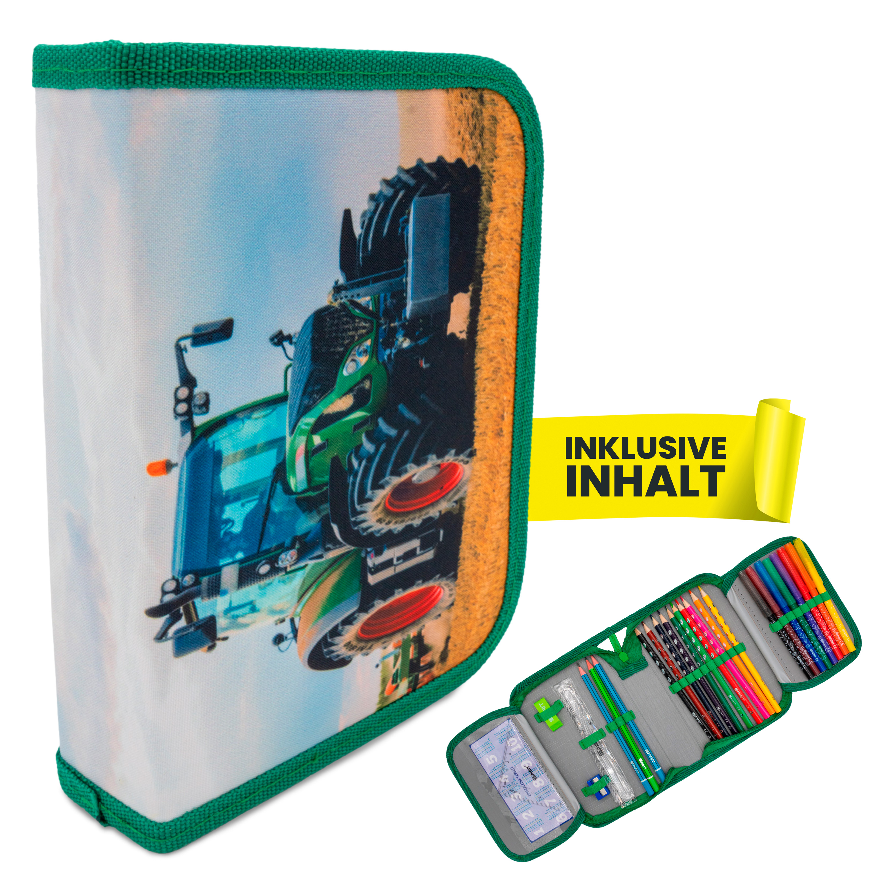itenga Sch�ler-Etui M�ppchen Traktor 28 teilig (gef�llt)...