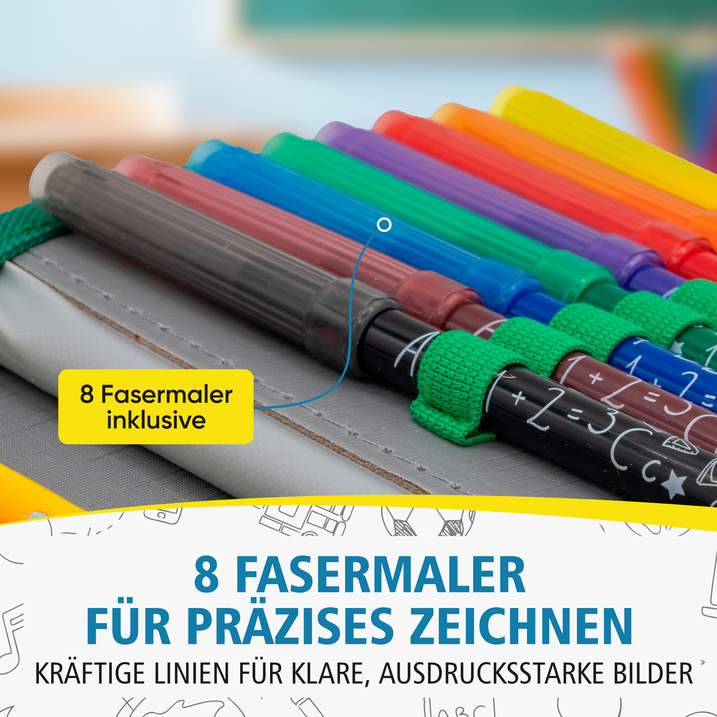 itenga Sch�ler-Etui M�ppchen Traktor 28 teilig (gef�llt)...