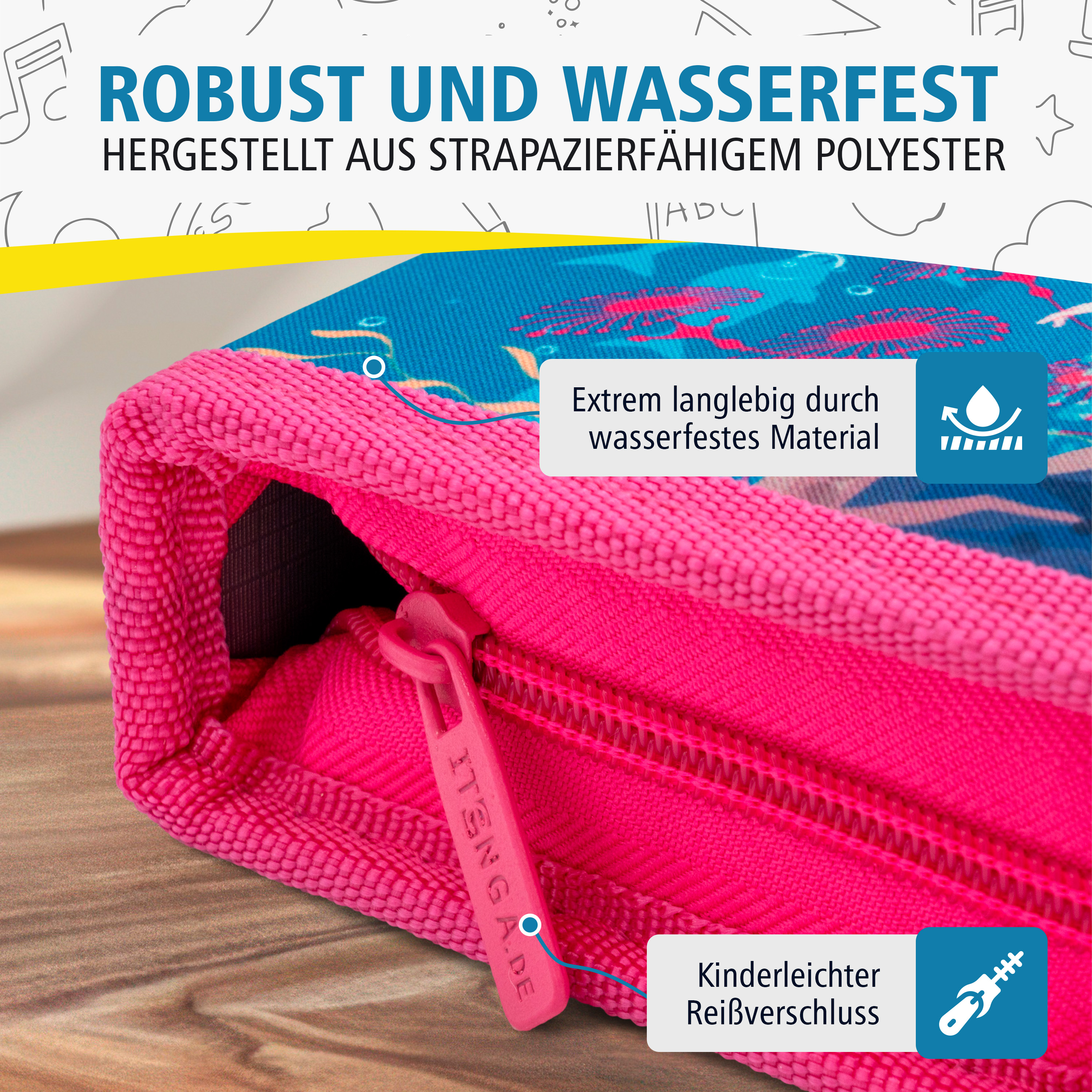 itenga Sch�ler-Etui M�ppchen Meerjungfrau 28 teilig (gef...
