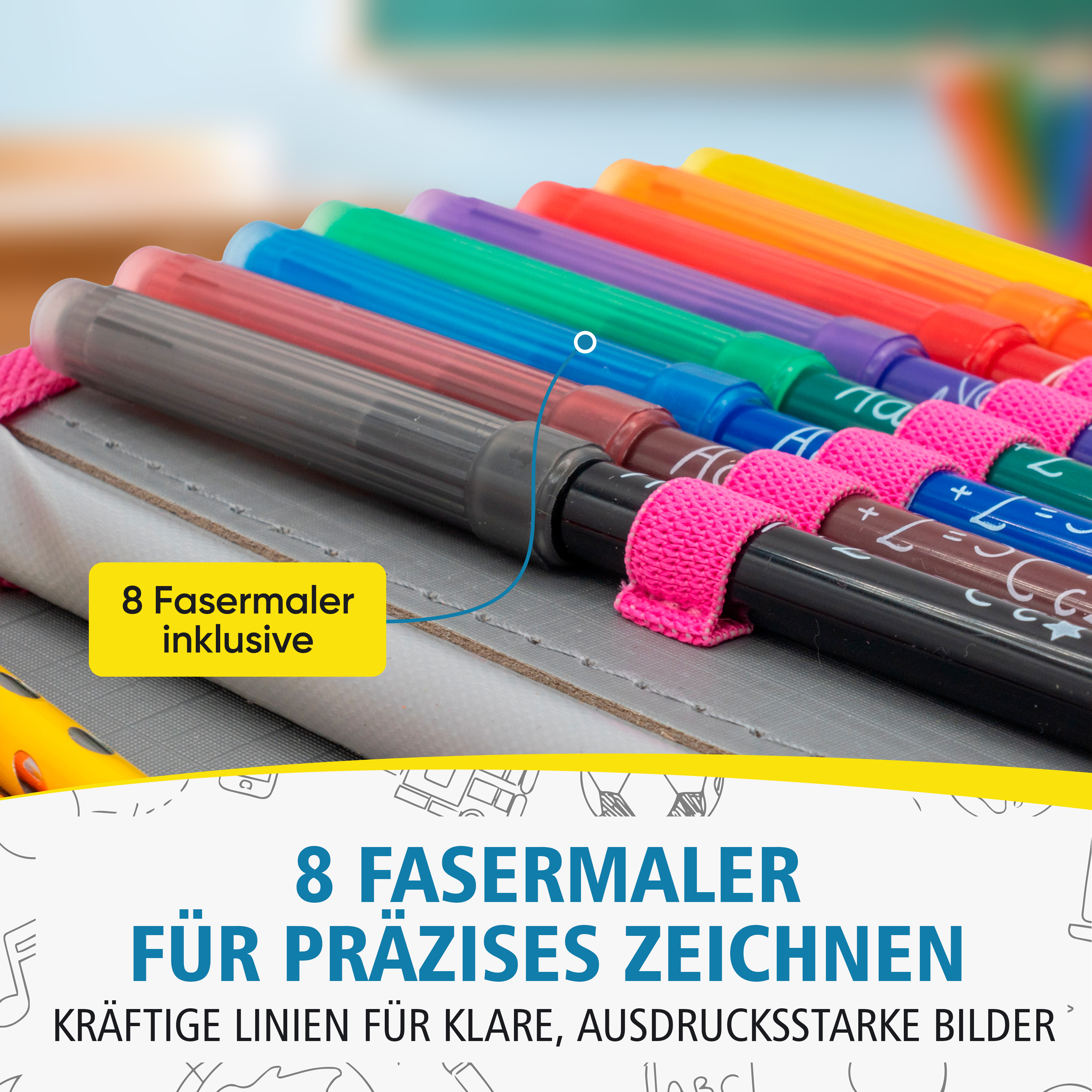 itenga Sch�ler-Etui M�ppchen Meerjungfrau 28 teilig (gef...